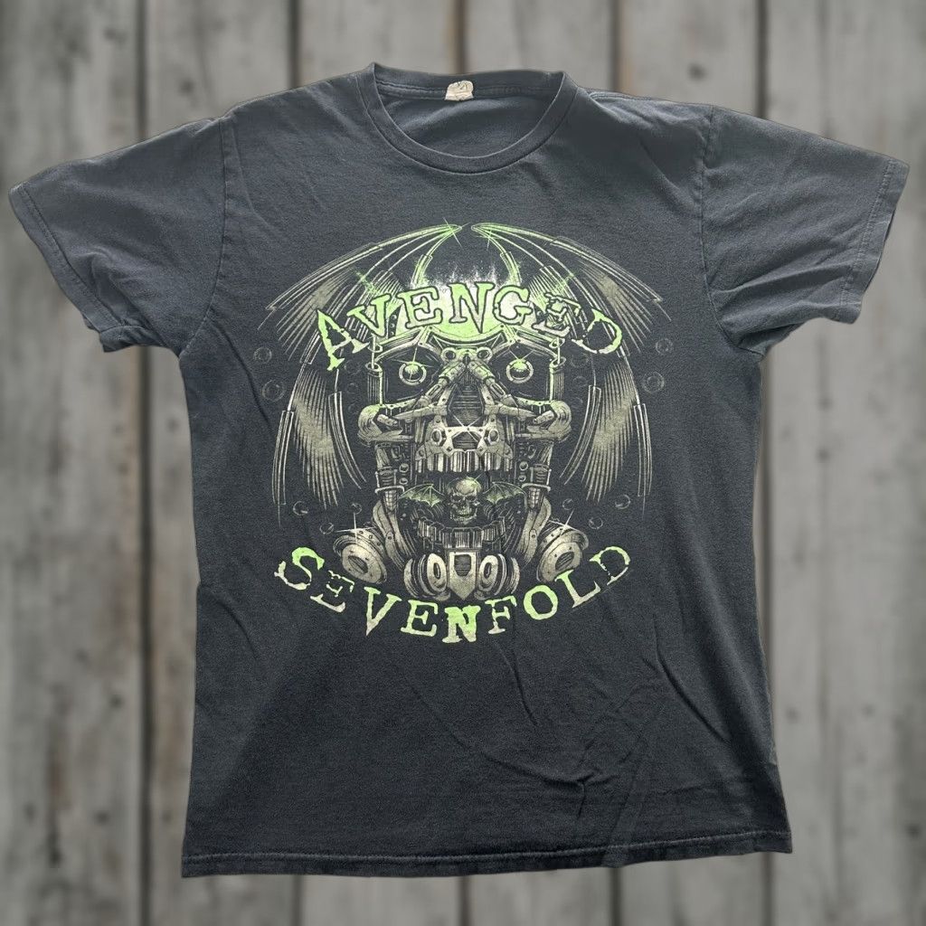 Vintage Avenged Sevenfold Shirt Mens Medium Black Band Tee Graphic Metal Rock Concert Size US M / EU 48-50 / 2 - 1 Thumbnail