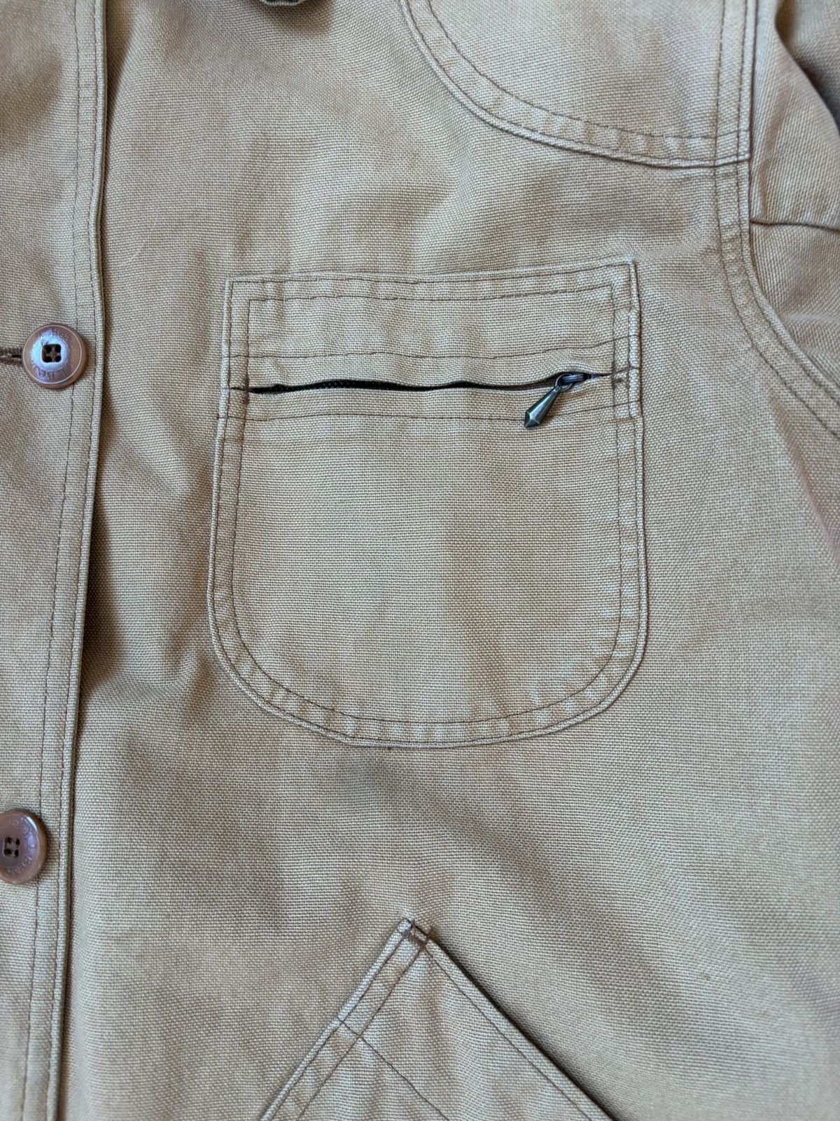 L.L. Bean 90s LLBean tan chore jacket Size L / US 10 / IT 46 - 3 Thumbnail