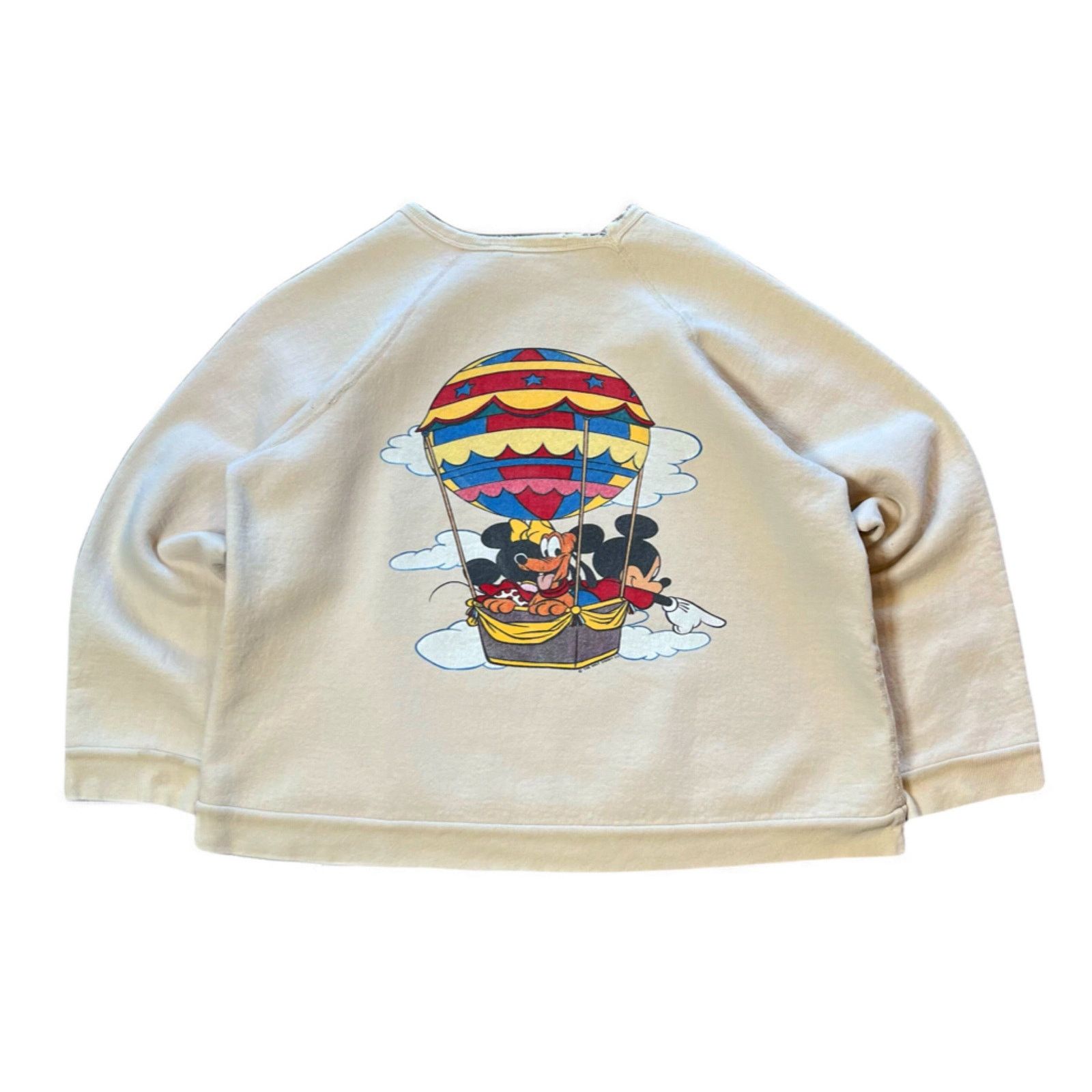 Disney 80s Walt Disney Mickey & Minnie Hot Air Balloon Crewneck S Size S / US 4 / IT 40 - 2 Thumbnail