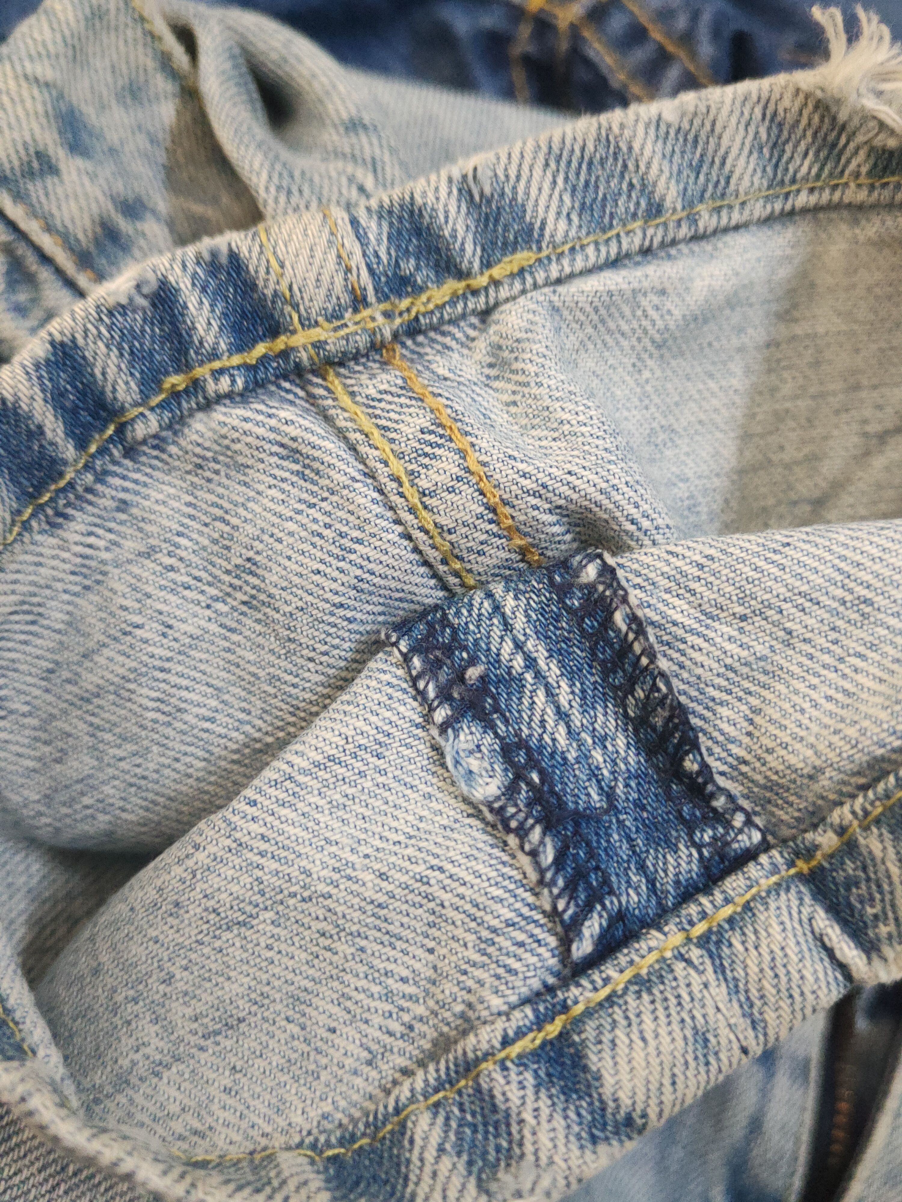 Japanese Brand Japan vintage Blue Distressed Ripped denim Jeans #W1614 Size US 30 / EU 46 - 12 Thumbnail