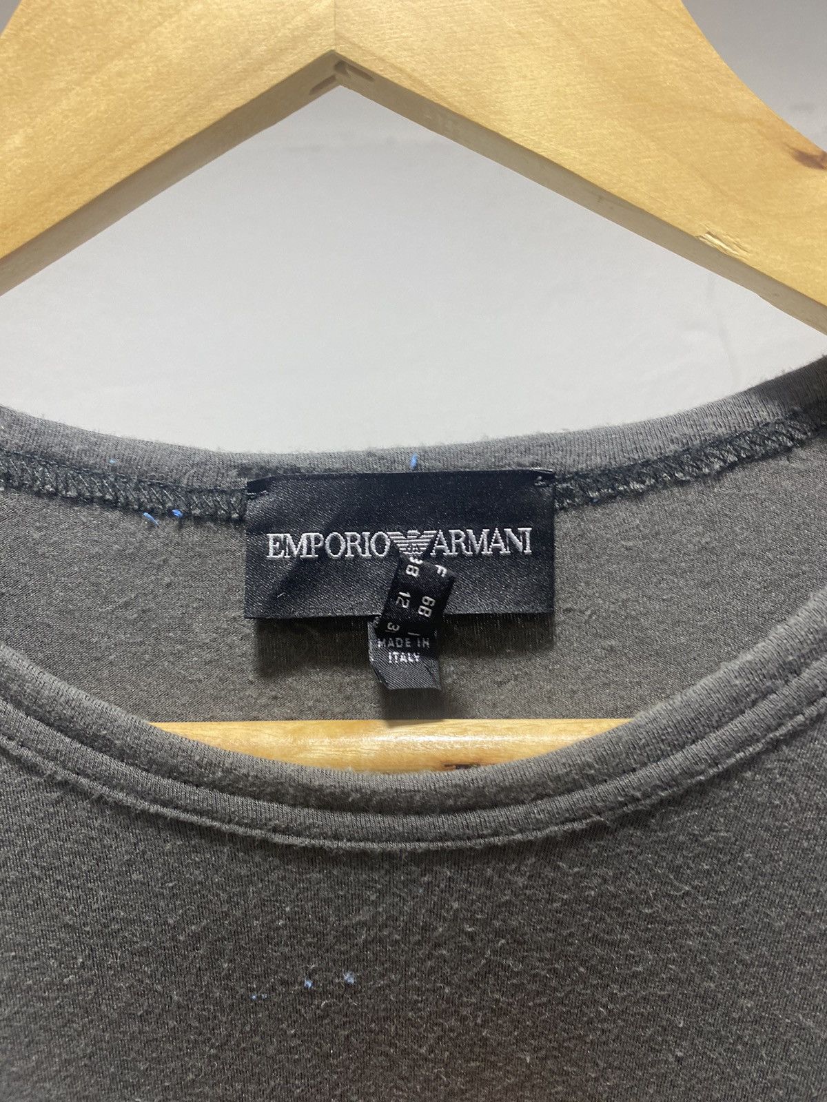 Designer × Emporio Armani × Giorgio Armani Sick☠️ Emporio Armani Stretchable Ls Embroidery Logo Punk LGB Size M / US 6-8 / IT 42-44 - 4 Thumbnail