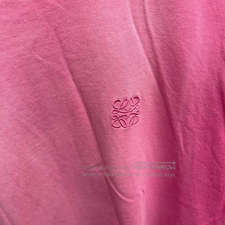 Loewe Loewe Gradient Pink Water Embroidery Logo Short Sleeve Size M / US 6-8 / IT 42-44 - 4 Thumbnail