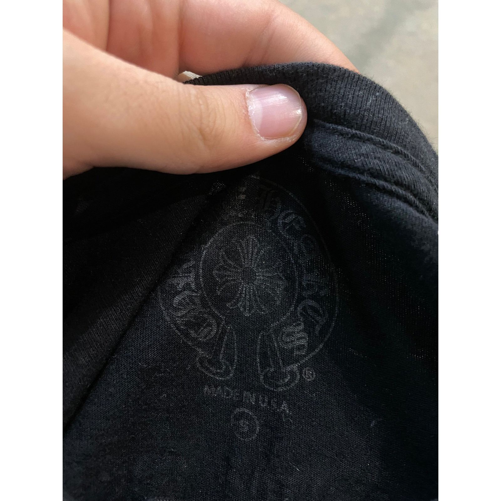 Chrome Hearts Chrome Hearts Foti Tee Black Blue Used Small Size US S / EU 44-46 / 1 - 2 Thumbnail