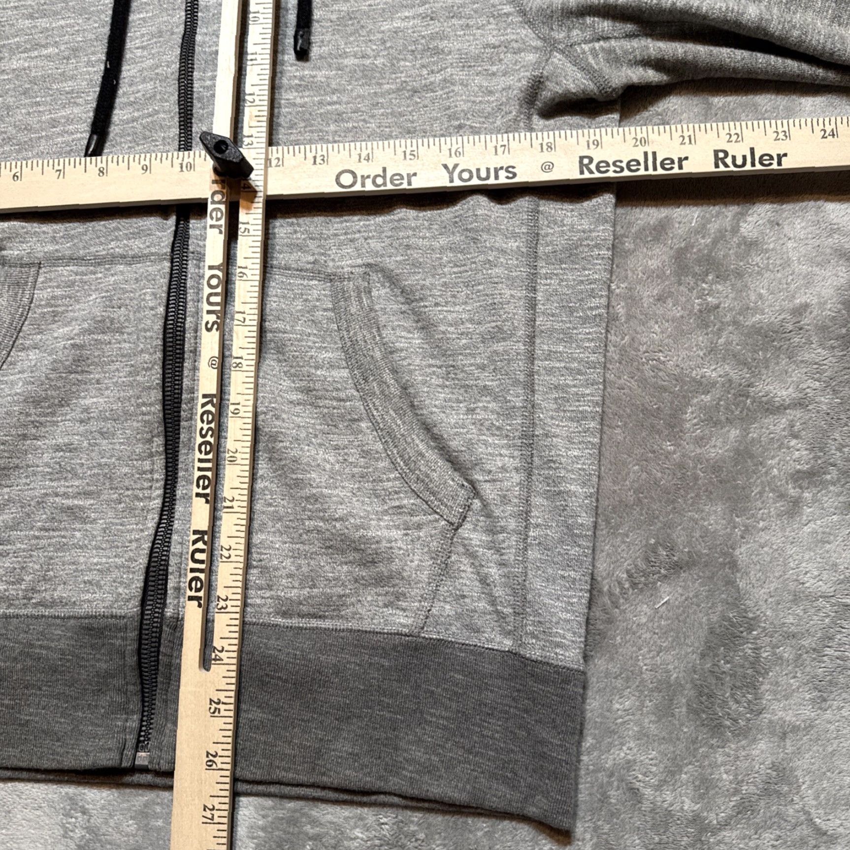 Rag & Bone Rag & Bone Hoodie Mens Medium Gray Full Zip Drawstrings Size US M / EU 48-50 / 2 - 6 Thumbnail