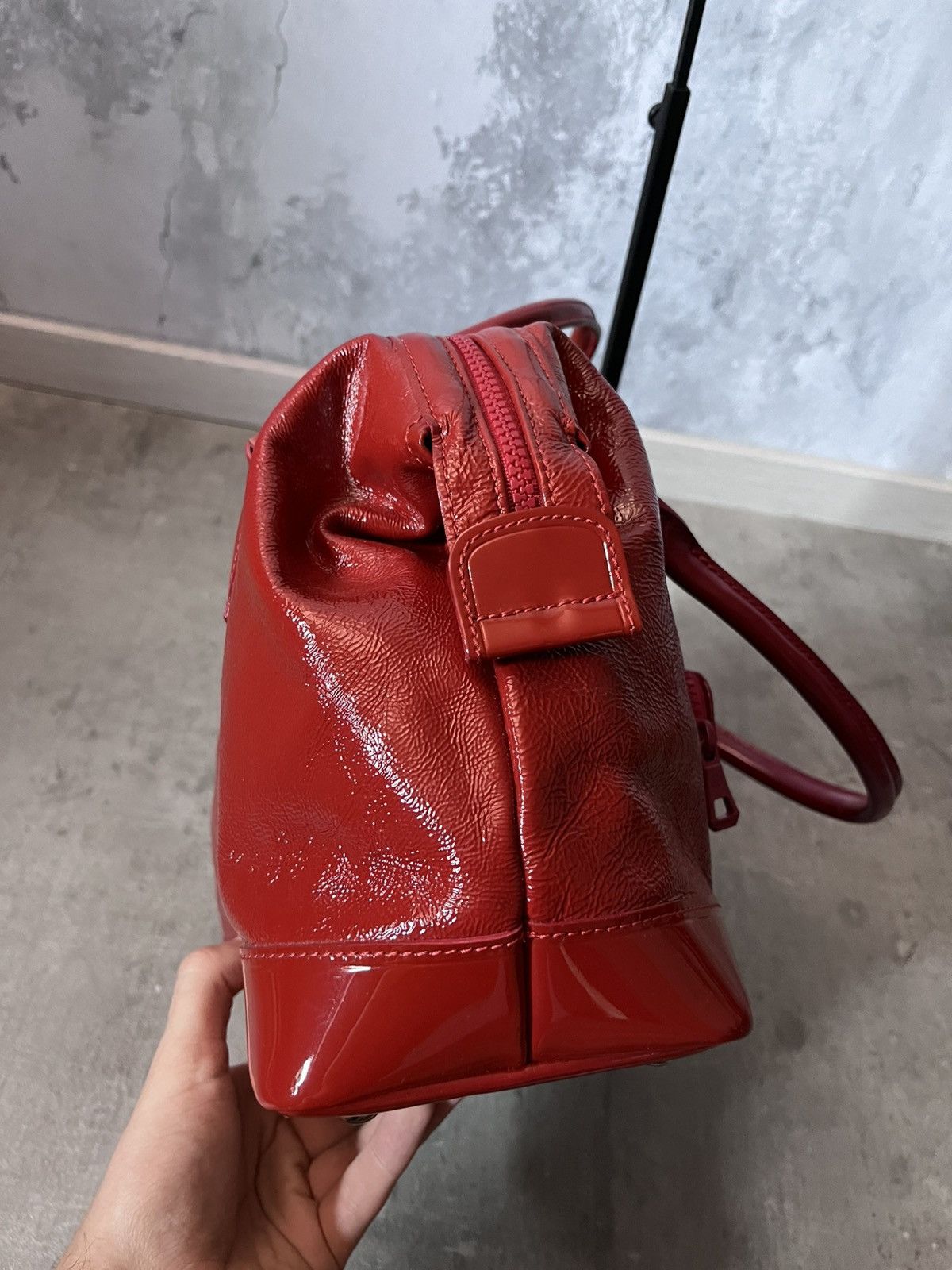 Longchamp Longchamp Handbag red patent leather rare Size ONE SIZE - 7 Thumbnail