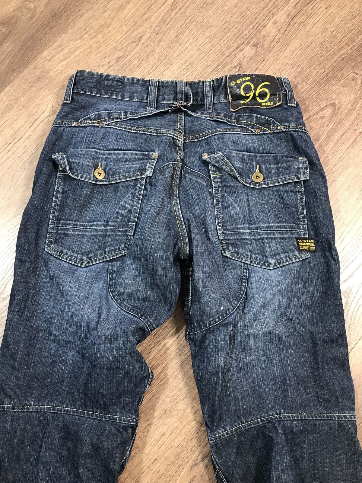 G-Star Vintage G Star Raw Elwood 96 Biker Jeans Y2K Size US 32 / EU 48 - 13 Thumbnail
