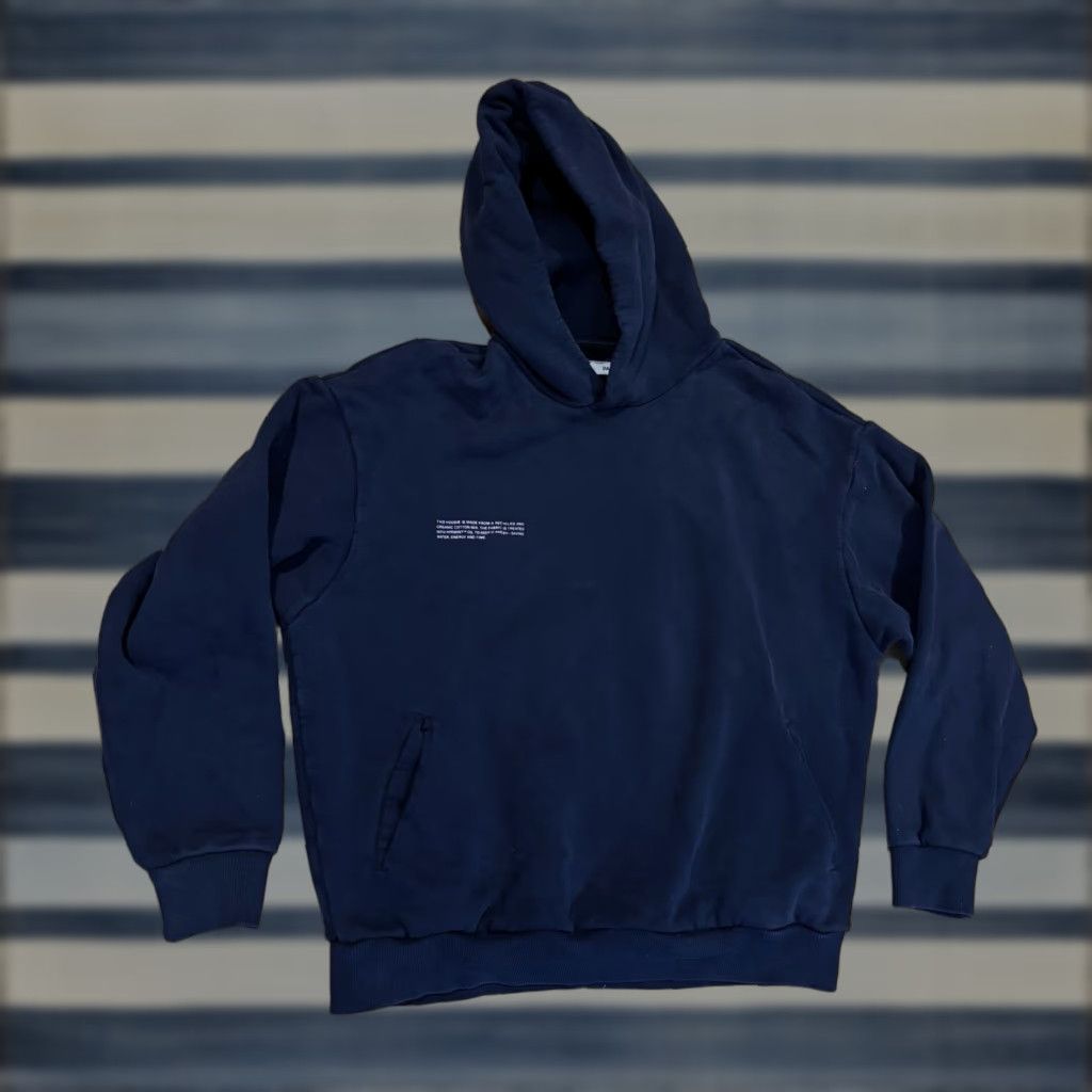 Pangaia Pangaia Sweatshirt Hoodie Unisex Small Navy Blue Organic Cotton Logo Slim Fit Activewear Hoodie Mens Womens Size S / US 4 / IT 40 - 1 Thumbnail