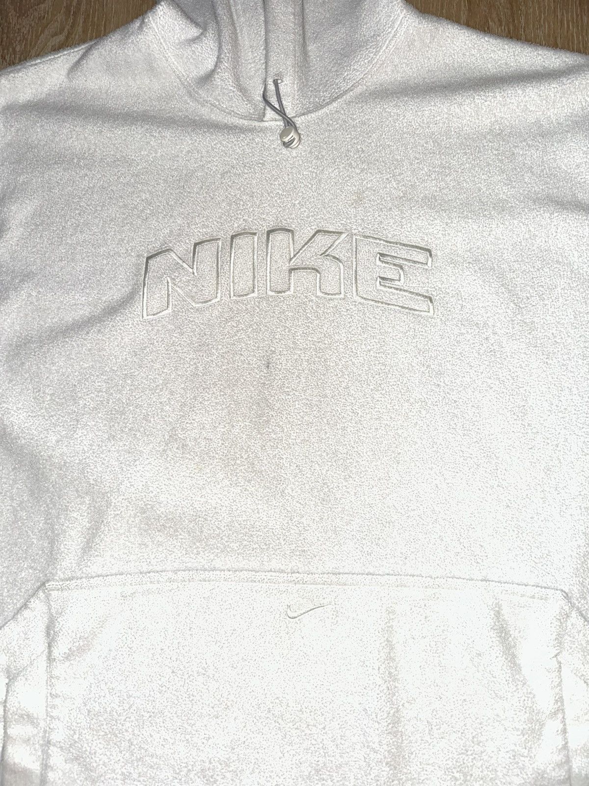 Nike × Vintage Vintage Y2K Nike Fleece Hoodie Sweatshirt Size US XL / EU 56 / 4 - 3 Thumbnail