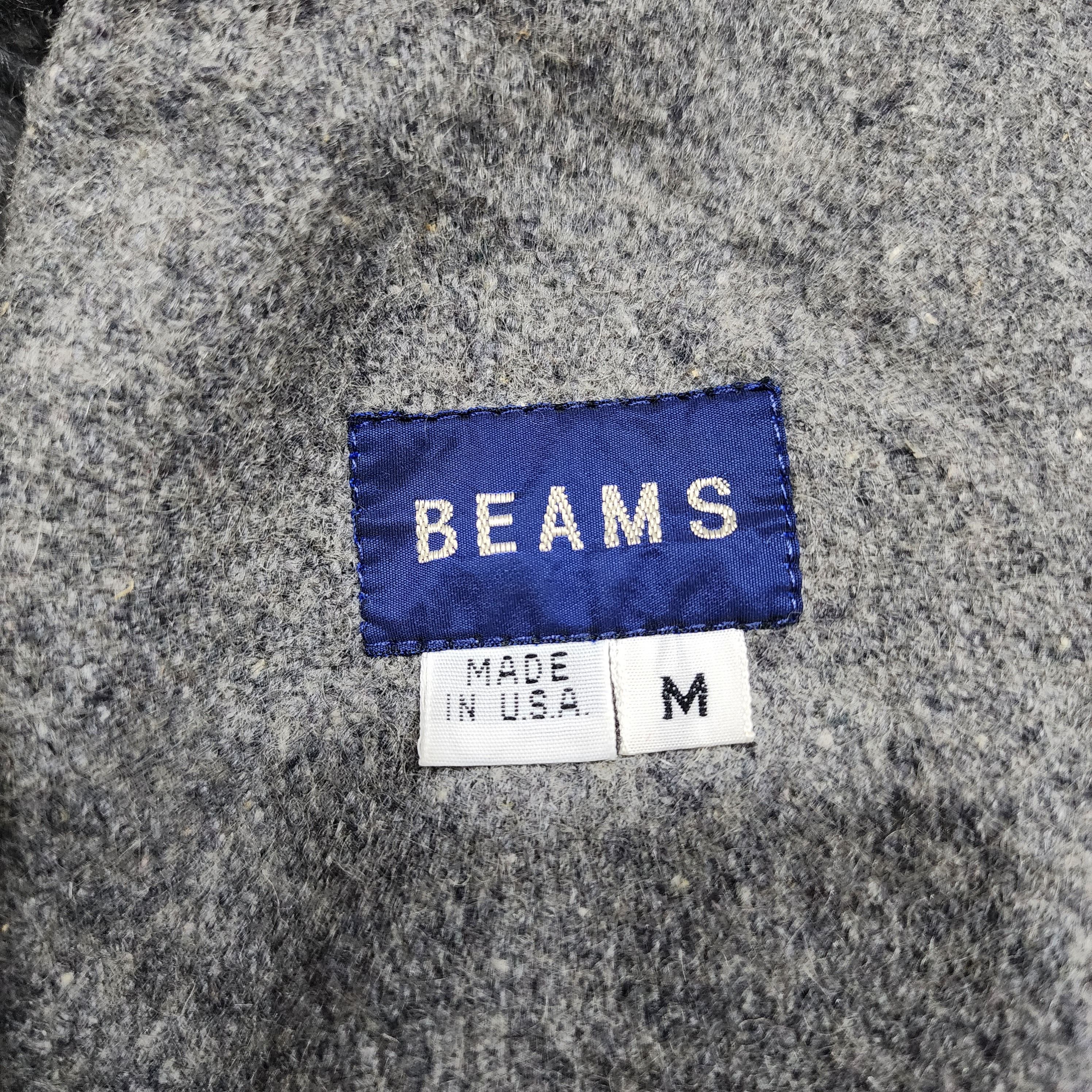 Beams Zipper Wool Jacket