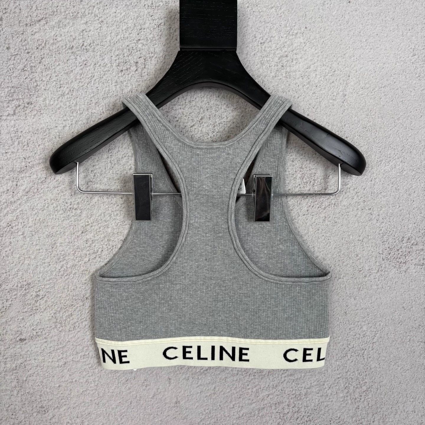Celine Celine NWT gray logo knit vest M Size M / US 6-8 / IT 42-44 - 2 Thumbnail