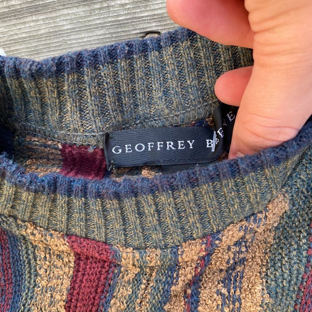 Coogi × Vintage Vintage 90s Geoffery Beene Coogi Style Knit Sweater XL Size US XL / EU 56 / 4 - 6 Thumbnail
