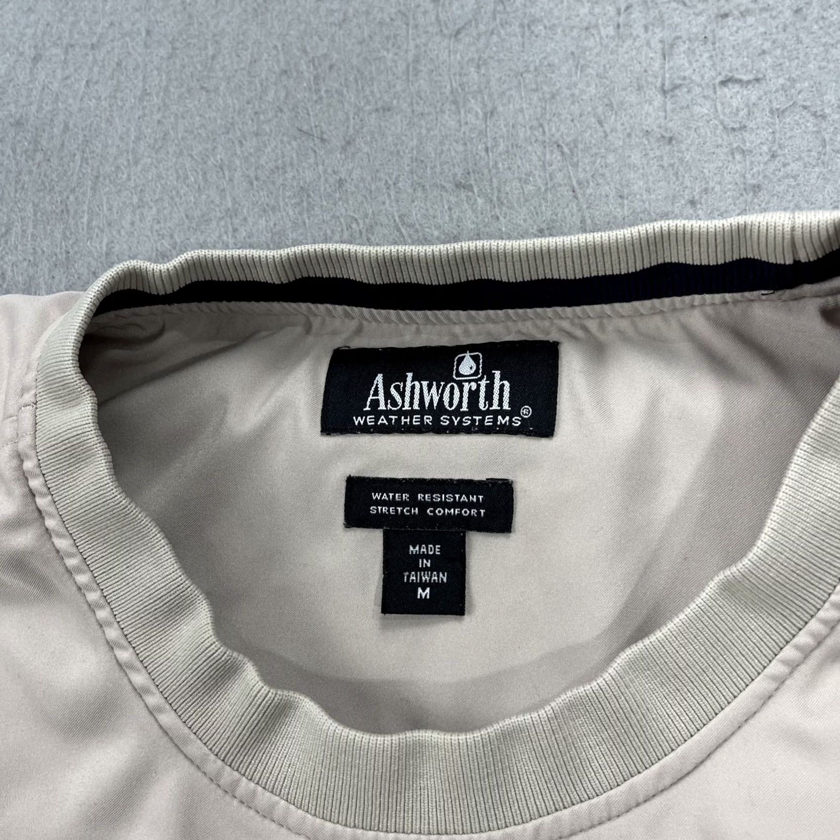 Vintage VINTAGE Ashworth Jacket Mens M Windbreaker Beige Water Resistant 90s Golf Windbreaker Size US M / EU 48-50 / 2 - 4 Thumbnail