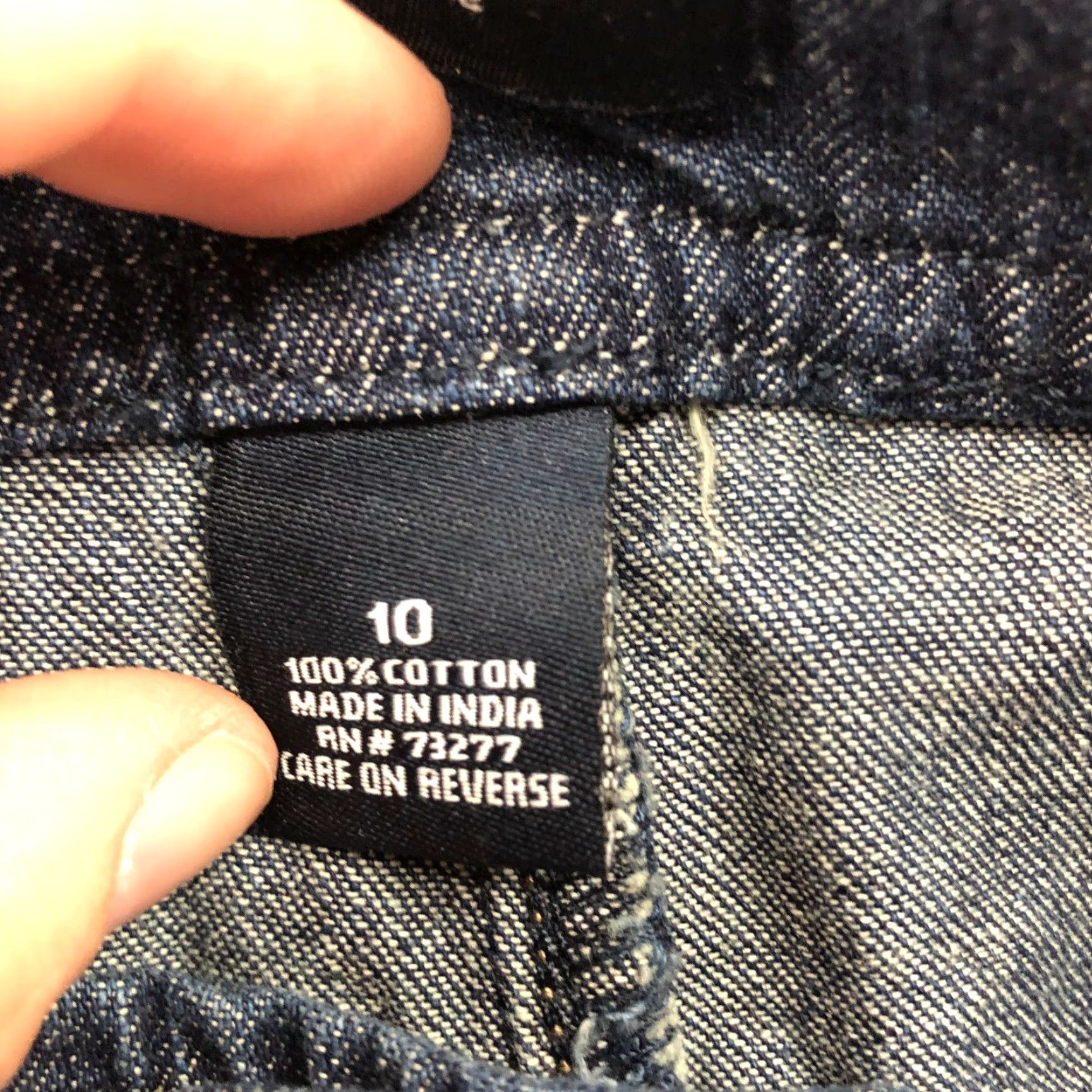 Denime Sonoma Blue Jean Skirt Womens Size 10 Midi Mini Denim 32" Waist Medium Wash Cotton Size 32" / US 10 / IT 46 - 7 Thumbnail