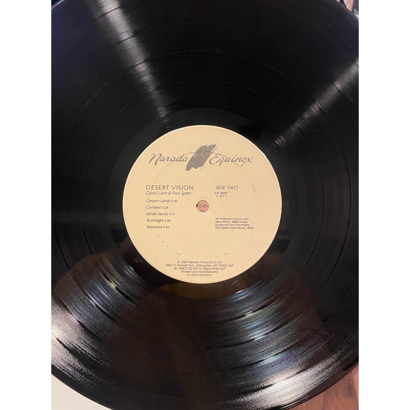 INTENTIONALLY BLANK David Lanz / Paul Speer - Desert Vision LP ambient new age Size ONE SIZE - 4 Thumbnail