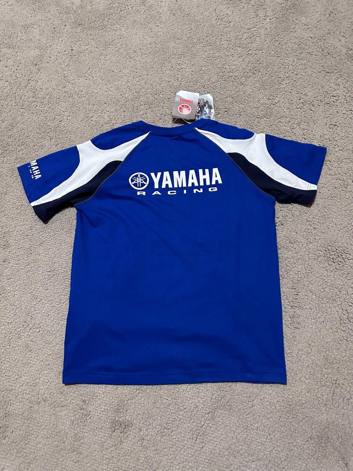 Yamaha YAMAHA Racing Mens Moto Vintage Style Big Logo Blue T-shirt Size US L / EU 52-54 / 3 - 7 Thumbnail