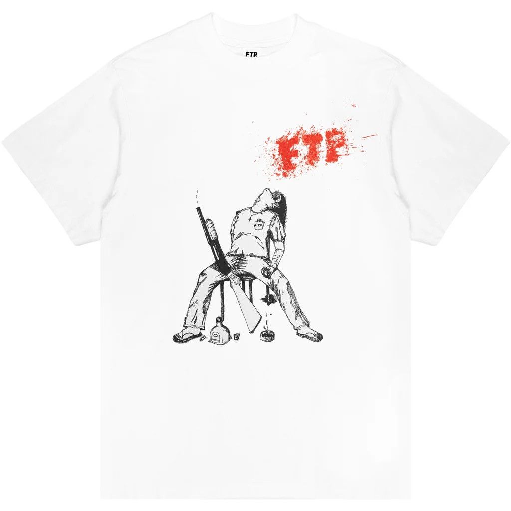 Image of Fuck The Population Ftp Kys Tee (White) Size Xxl, Men's