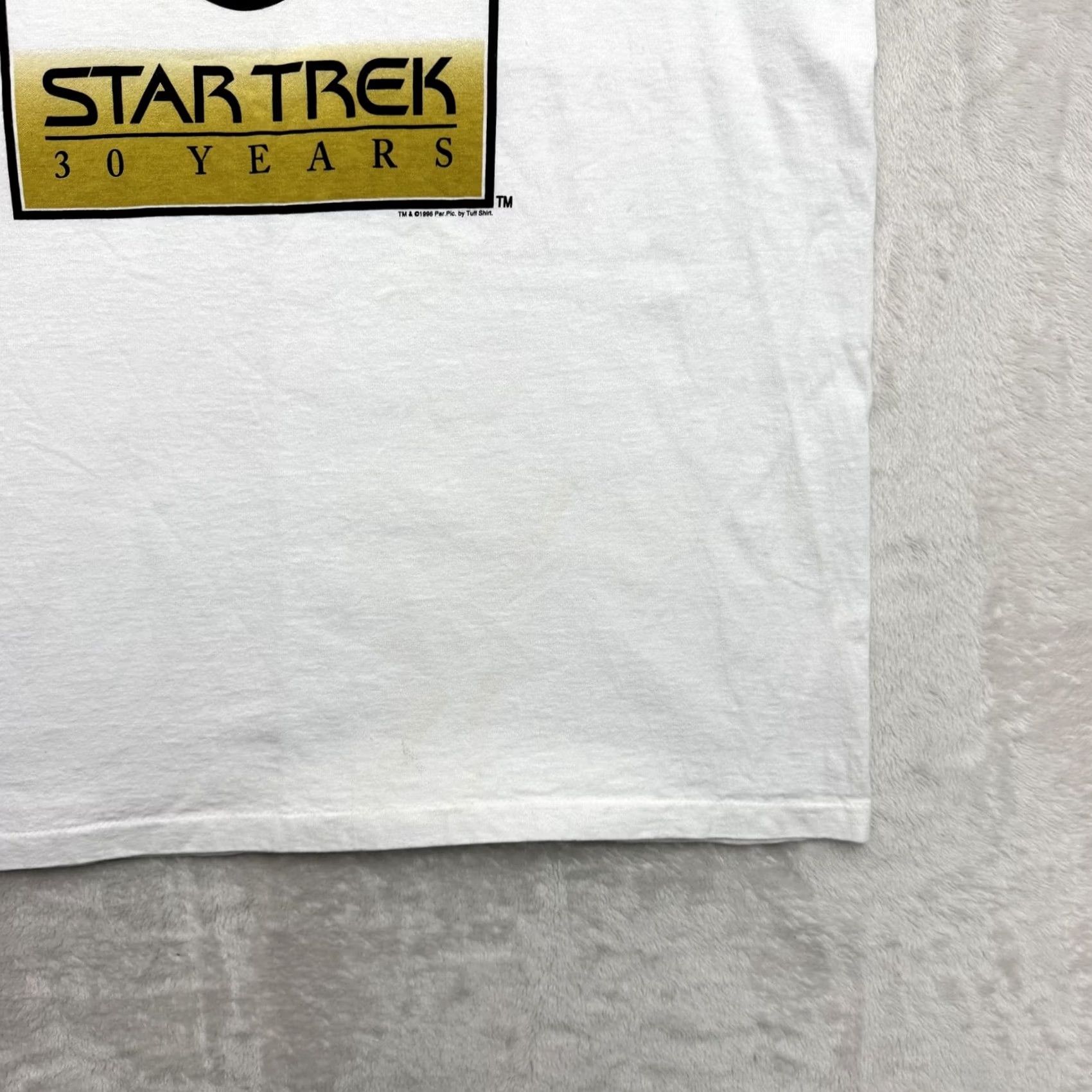 Vintage VINTAGE Oneita Star Trek Shirt Mens Large White 30 Years 1996 Graphic Tee Size US L / EU 52-54 / 3 - 7 Thumbnail