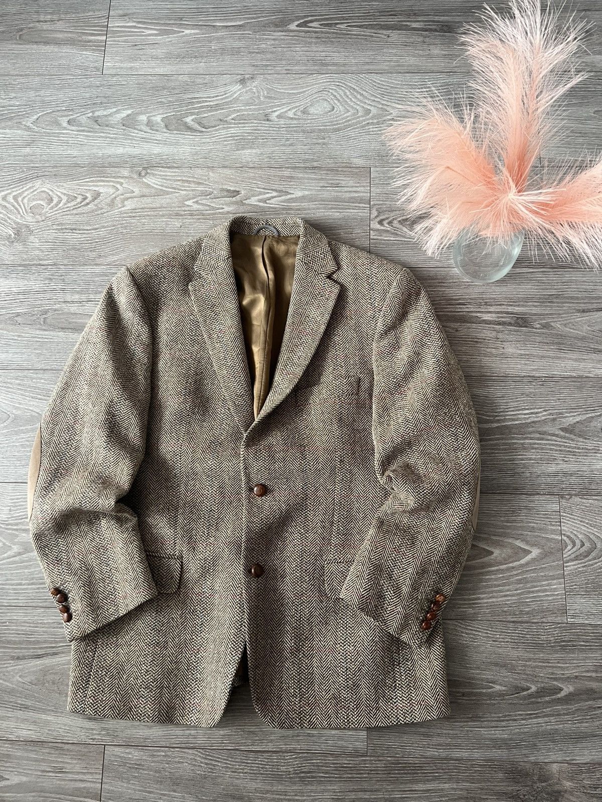 Harris Tweed ‼️Vintage Harris Tweed x Barutti Prime Collection Wool Blazer Size 42S - 1 Thumbnail