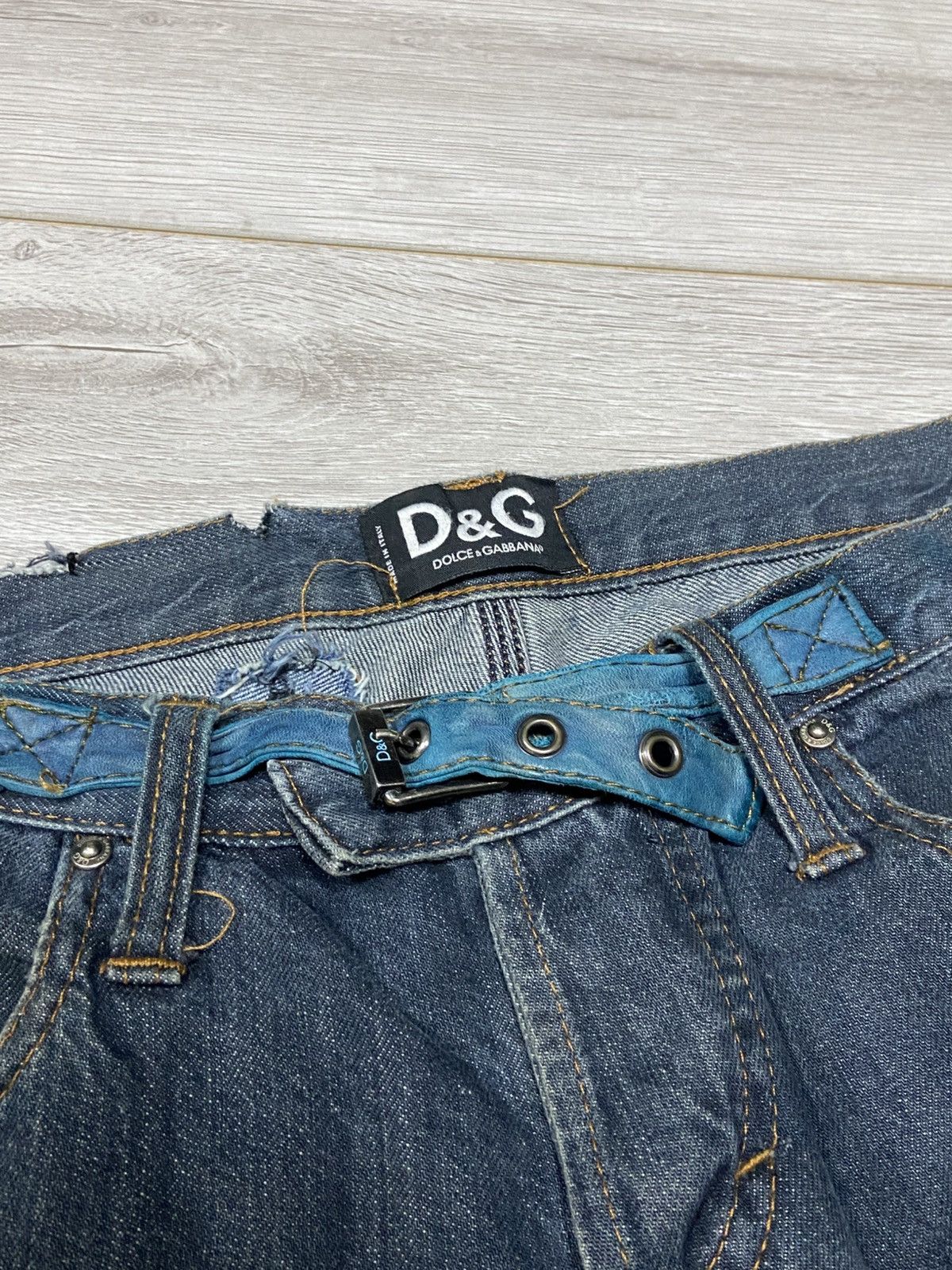 Dolce & Gabbana Dolce&Gabbana Y2K vintage zippers belted denim pants jeans Size US 32 / EU 48 - 7 Thumbnail