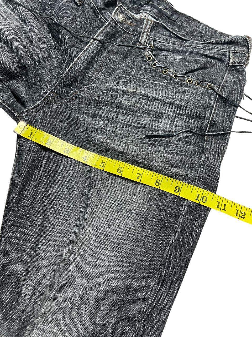 Japanese Brand Vintage Schlussel Rare Denim Flare Pants Size US 32 / EU 48 - 12 Thumbnail