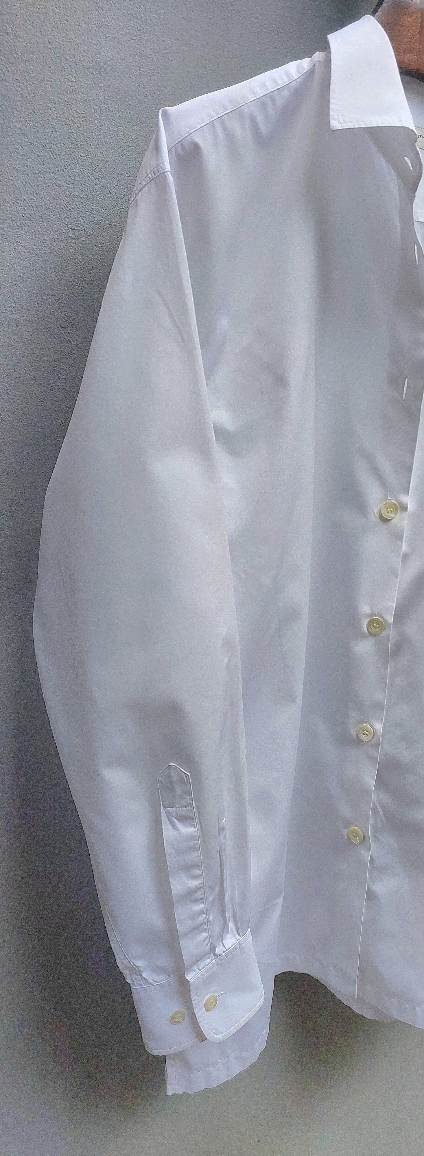 Dries Van Noten Dries Van Noten White Oversized Long Sleeve Shirt Size S / US 4 / IT 40 - 6 Thumbnail