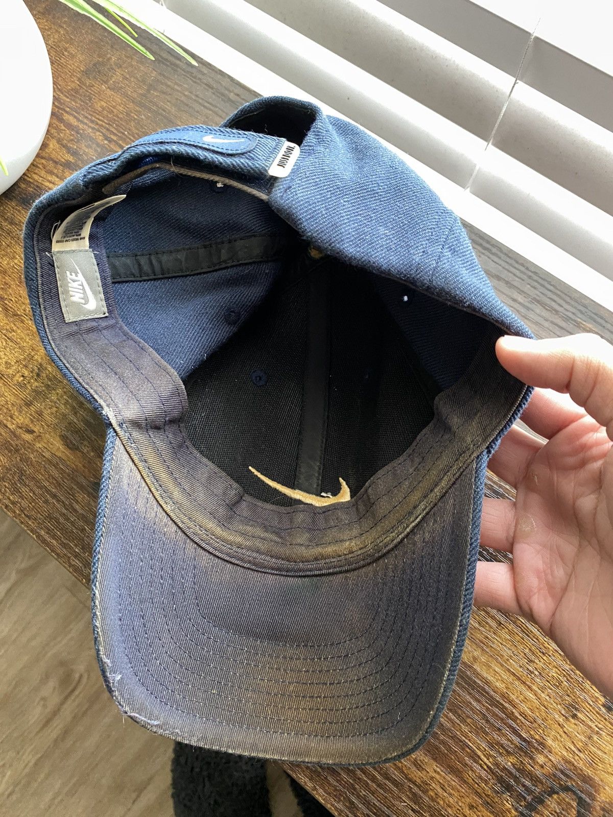 Nike 00s Faded Nike Center Swoosh Hat Size ONE SIZE - 4 Thumbnail