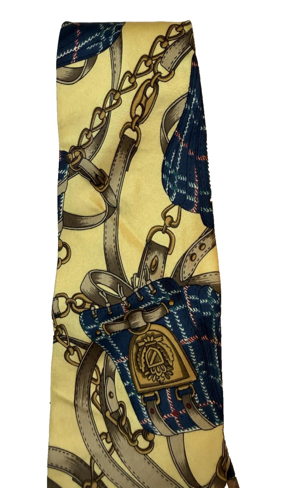 Hathaway Golf Vintage Hathaway Silk Tie Equestrian Horse Made USA Size ONE SIZE - 4 Thumbnail