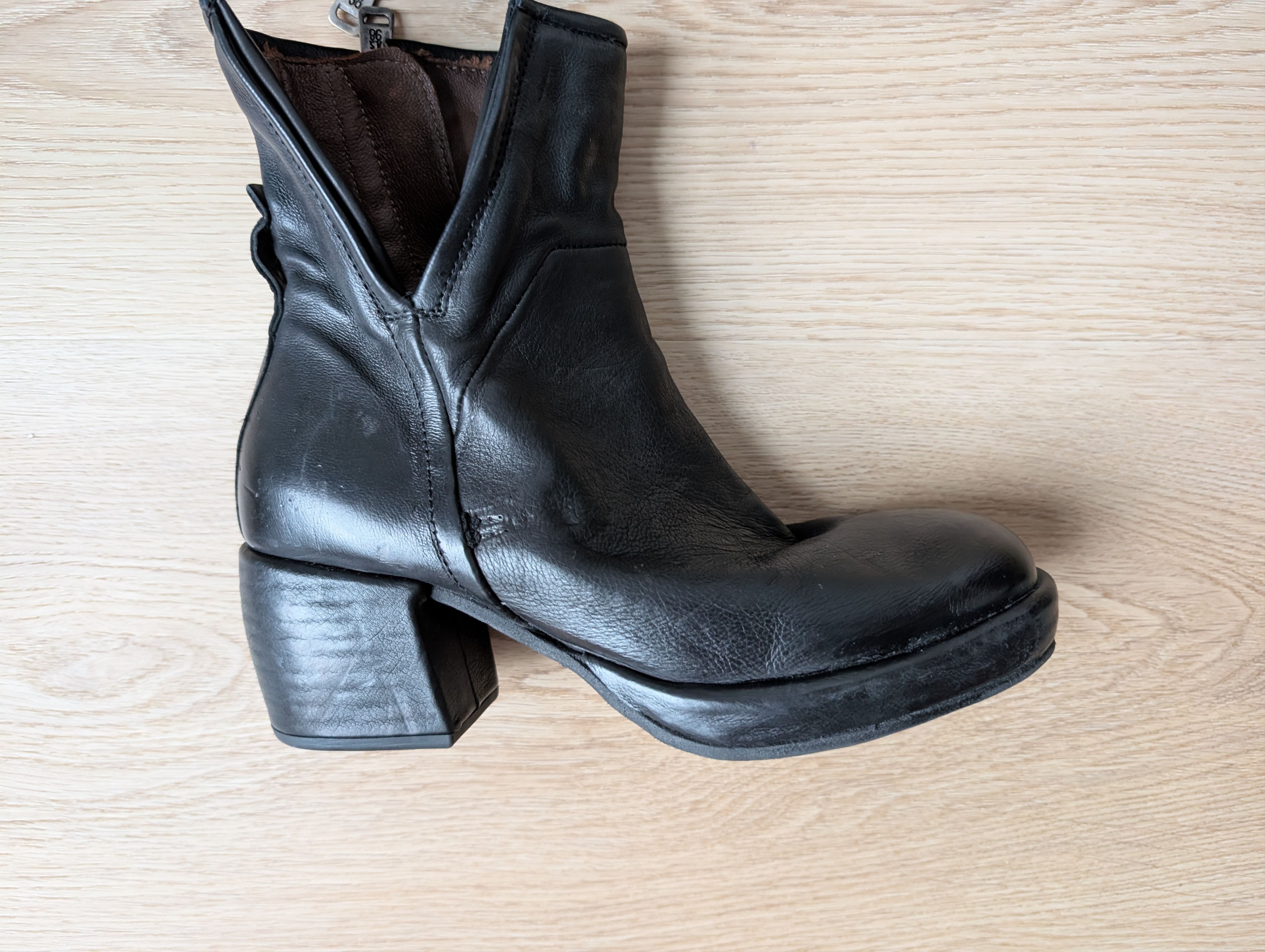 A.S.98 A.S 98 Airstep Ankle Boots Black Avant-Garde Biker Size US 6 / IT 36 - 3 Thumbnail