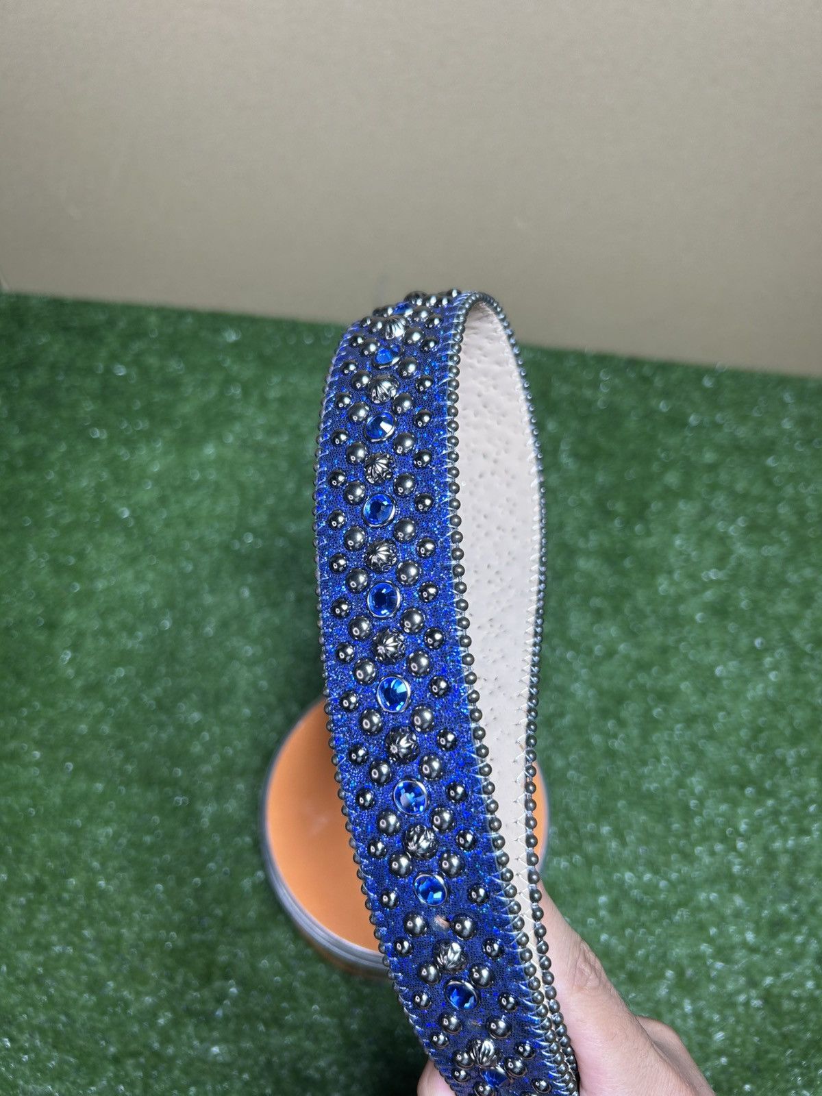 B.B. Simon BB Simón belt blue Size 32 - 2 Thumbnail