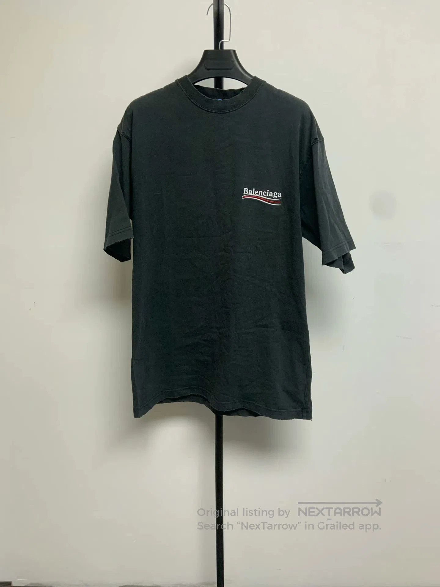 Balenciaga Balenciaga Logo Embroidered Crewneck T-Shirt. Size US XXS / EU 40 - 1 Thumbnail