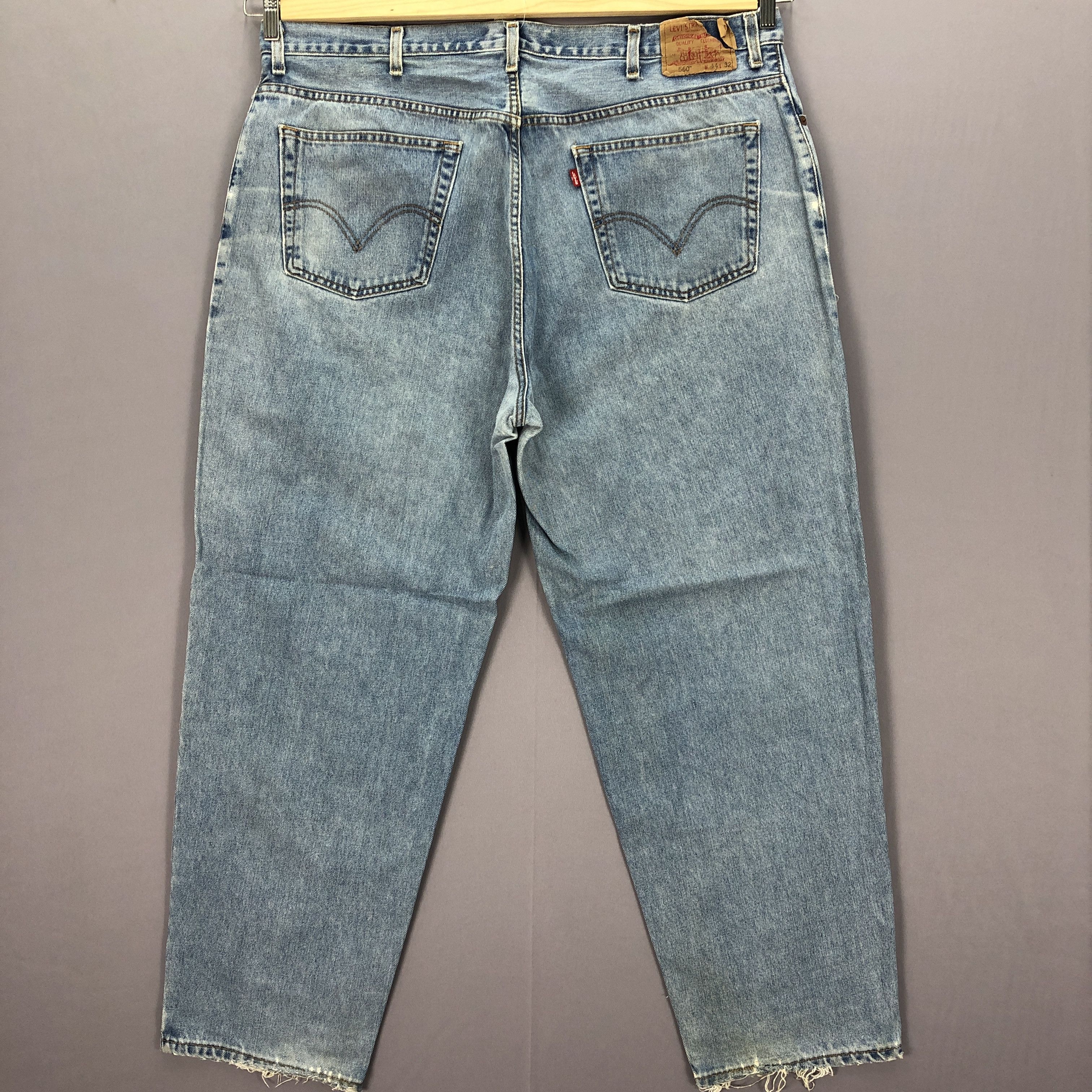 Levi's × Vintage Vintage Levis 560 Baggy Faded Jeans Levi's Light Wash Denim Size US 42 / EU 58 - 2 Thumbnail