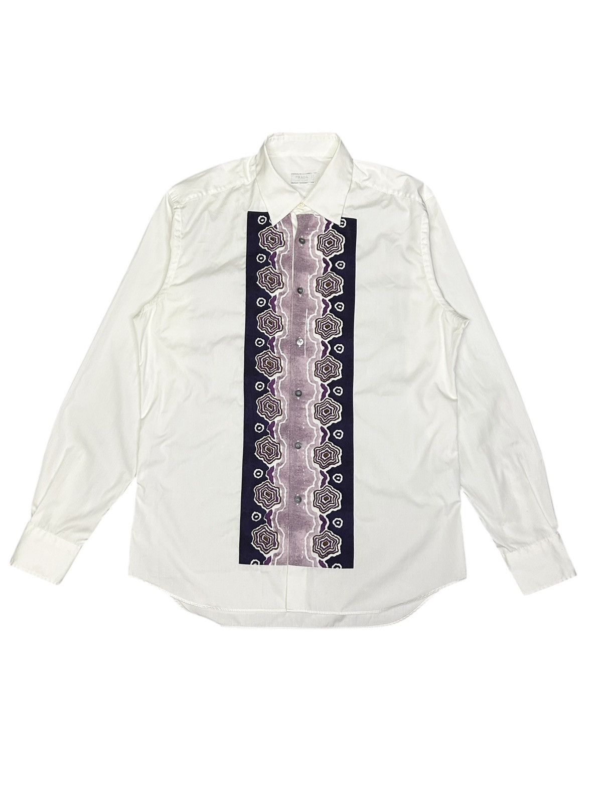 Prada F/W 05 Pattern Button Up Shirt Size US L / EU 52-54 / 3 - 1 Thumbnail