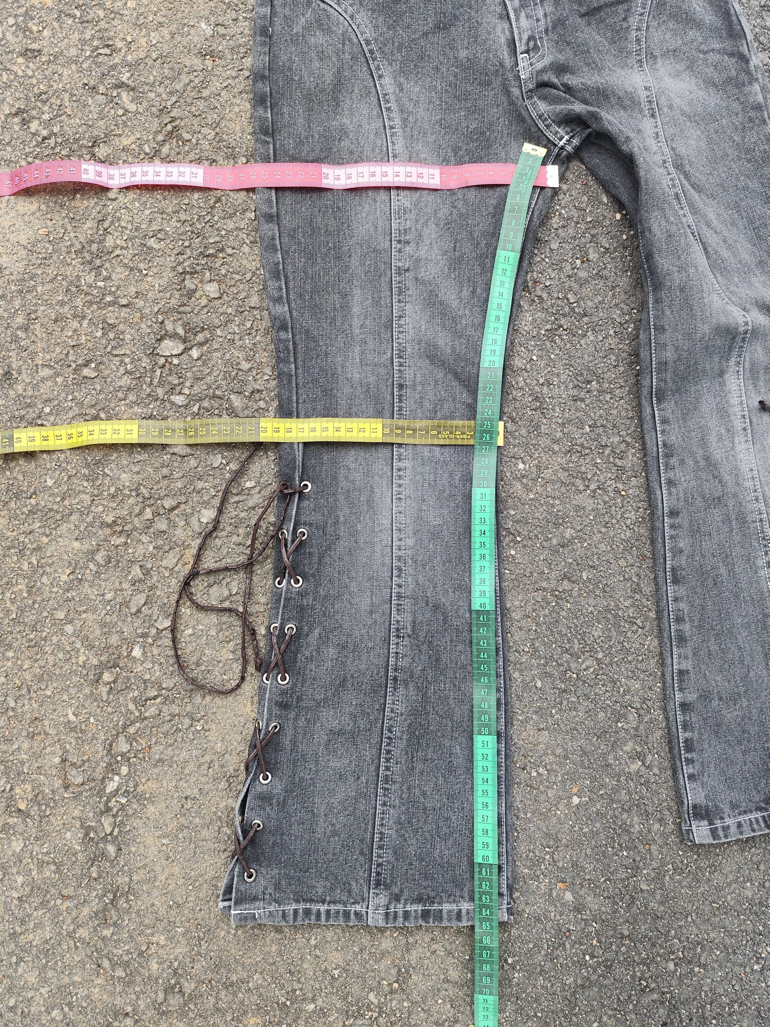 Japanese Brand Vintage Japanese Flare Bondage Pant - B_J/1124/3 Size 22" - 15 Thumbnail