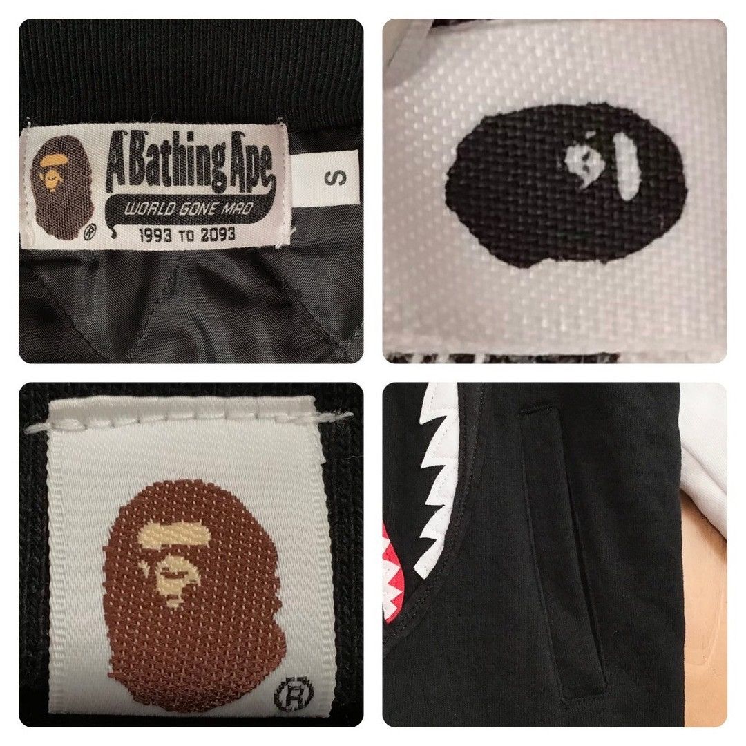 Bape BAPE SHARK SWEAT VARSITY JACKET a bathing ape Size US S / EU 44-46 / 1 - 8 Thumbnail