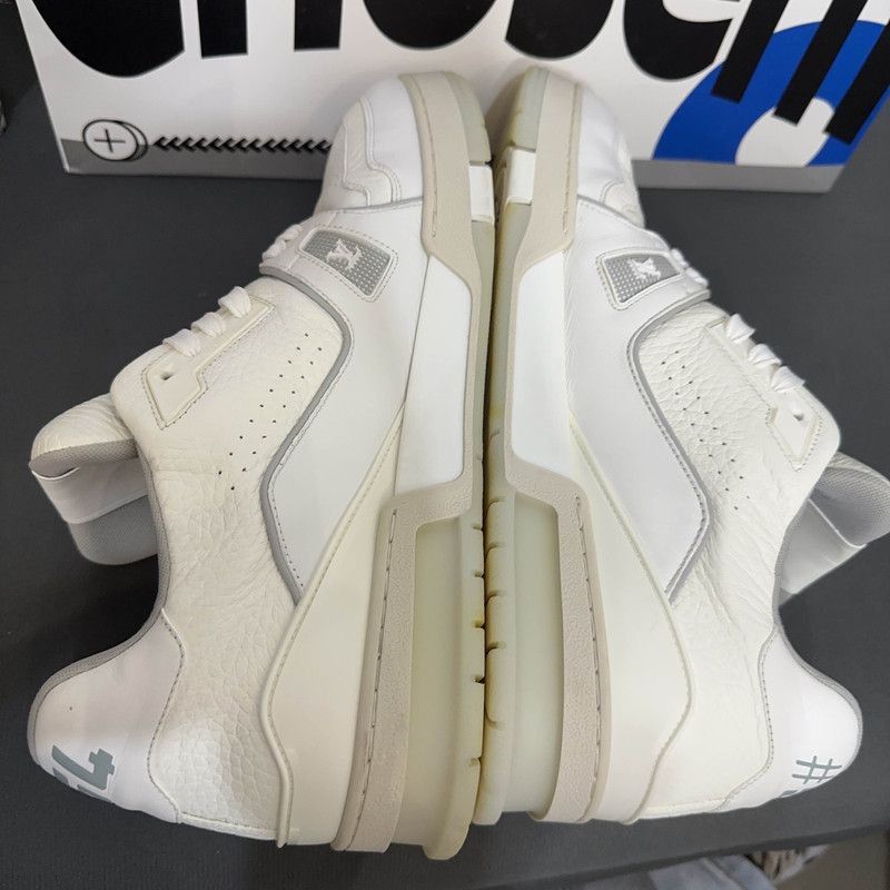 Louis Vuitton Louis Vuitton White Cement Low-Top Sneakers -2508 Size US 10.5 / EU 43-44 - 6 Thumbnail
