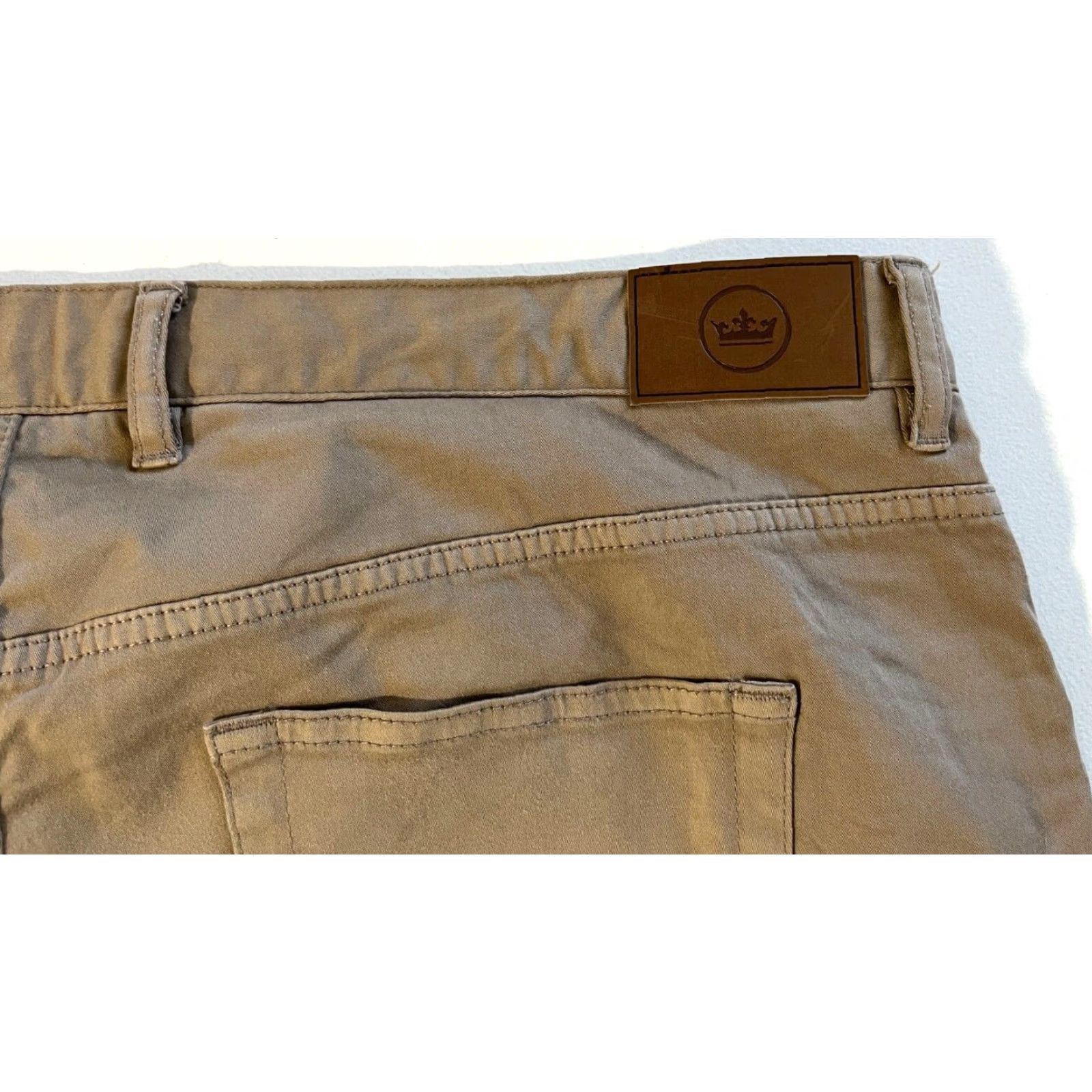Peter Millar Peter Millar Men’s Ultimate Sateen Five-Pocket Pants 40x34 Tan Cotton Blend Flat Front Straight Slim Regular Shirt? Size US 40 / EU 56 - 4 Thumbnail