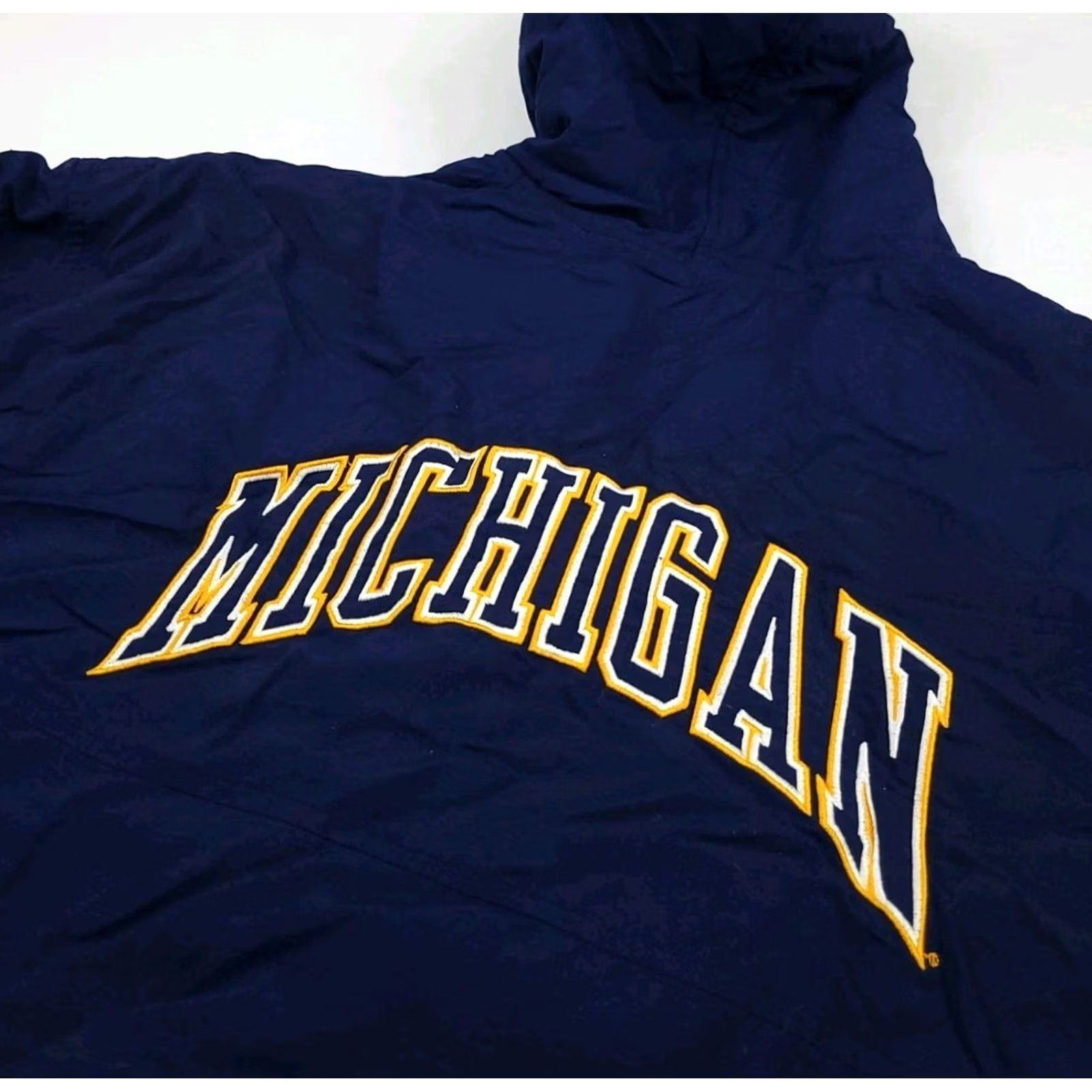 Vintage VINTAGE University Michigan Wolverines DeLong Embroidered Insulated Jacket Shirt Hoodie? Size US XL / EU 56 / 4 - 4 Thumbnail