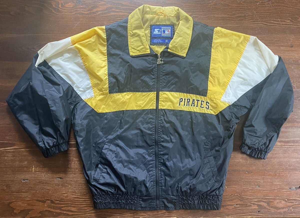 Starter Vintage 90’s Pittsburgh Pirates Starter Zip Light Jacket Size US XL / EU 56 / 4 - 2 Thumbnail