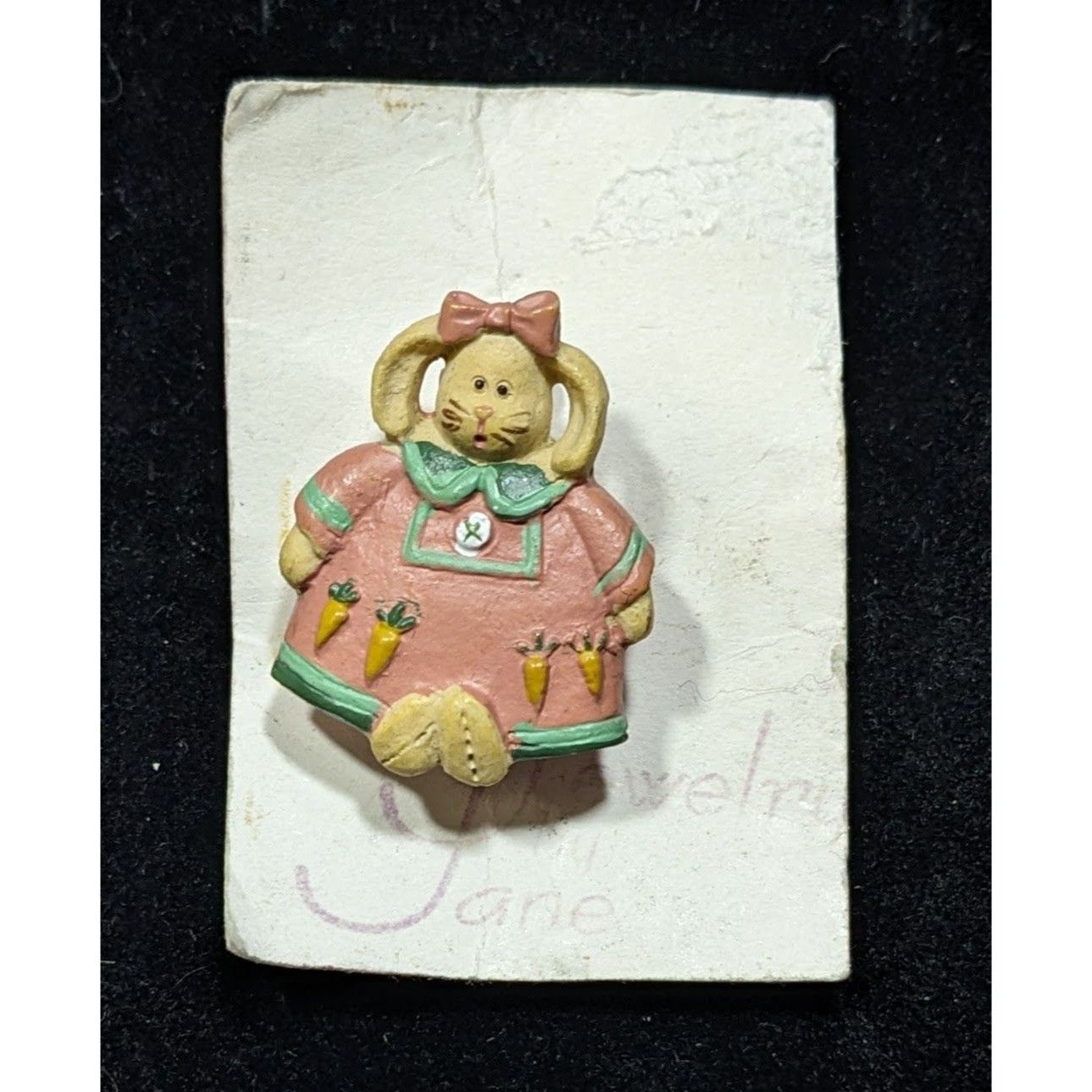Other Vintage 90s Cottagecore Easter Bunny Brooch Size ONE SIZE - 1 Thumbnail