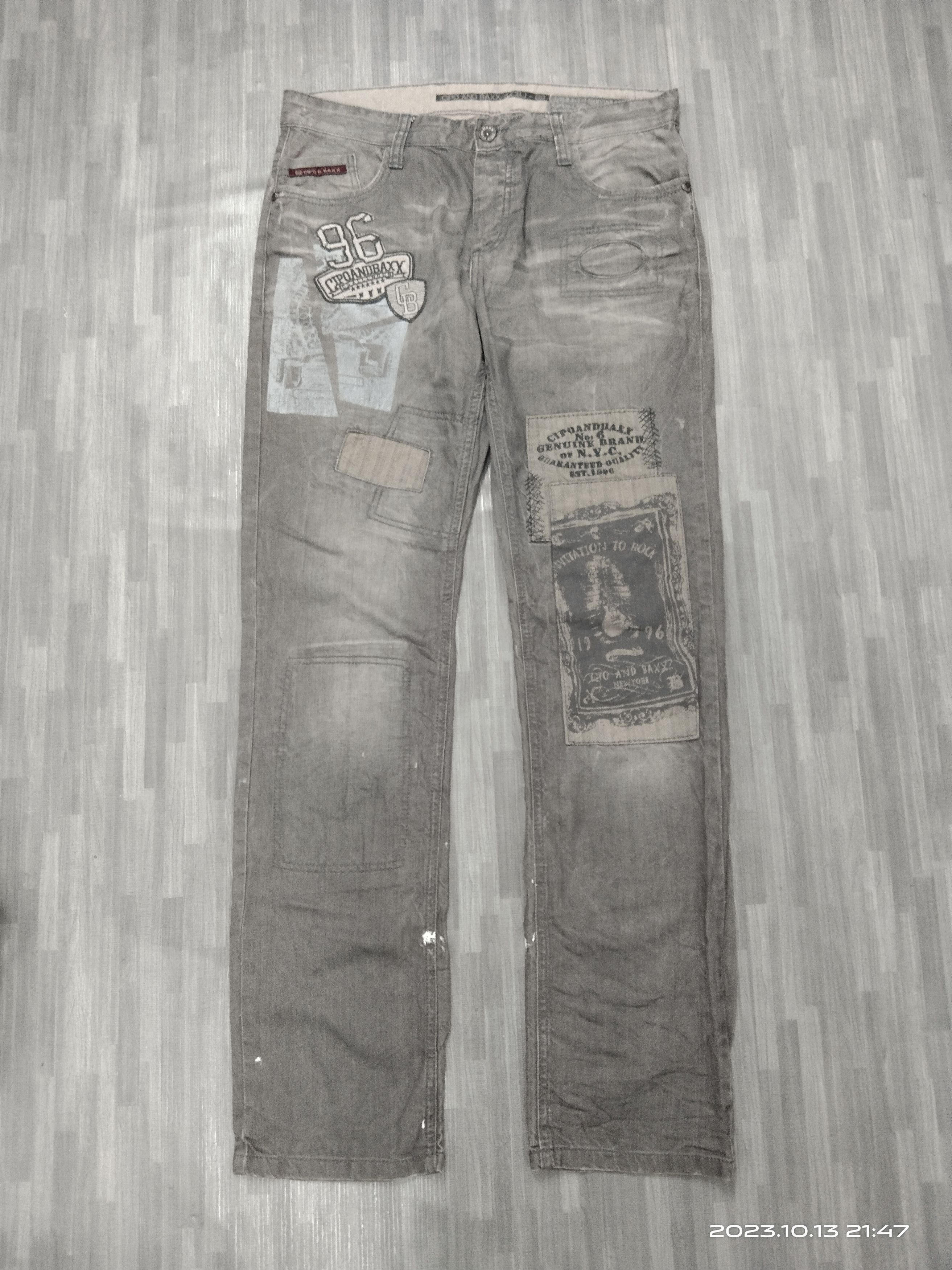 Other SICK PACTHWORK CIPO&BAXX DENIM PANTS Size US 33 - 2 Thumbnail