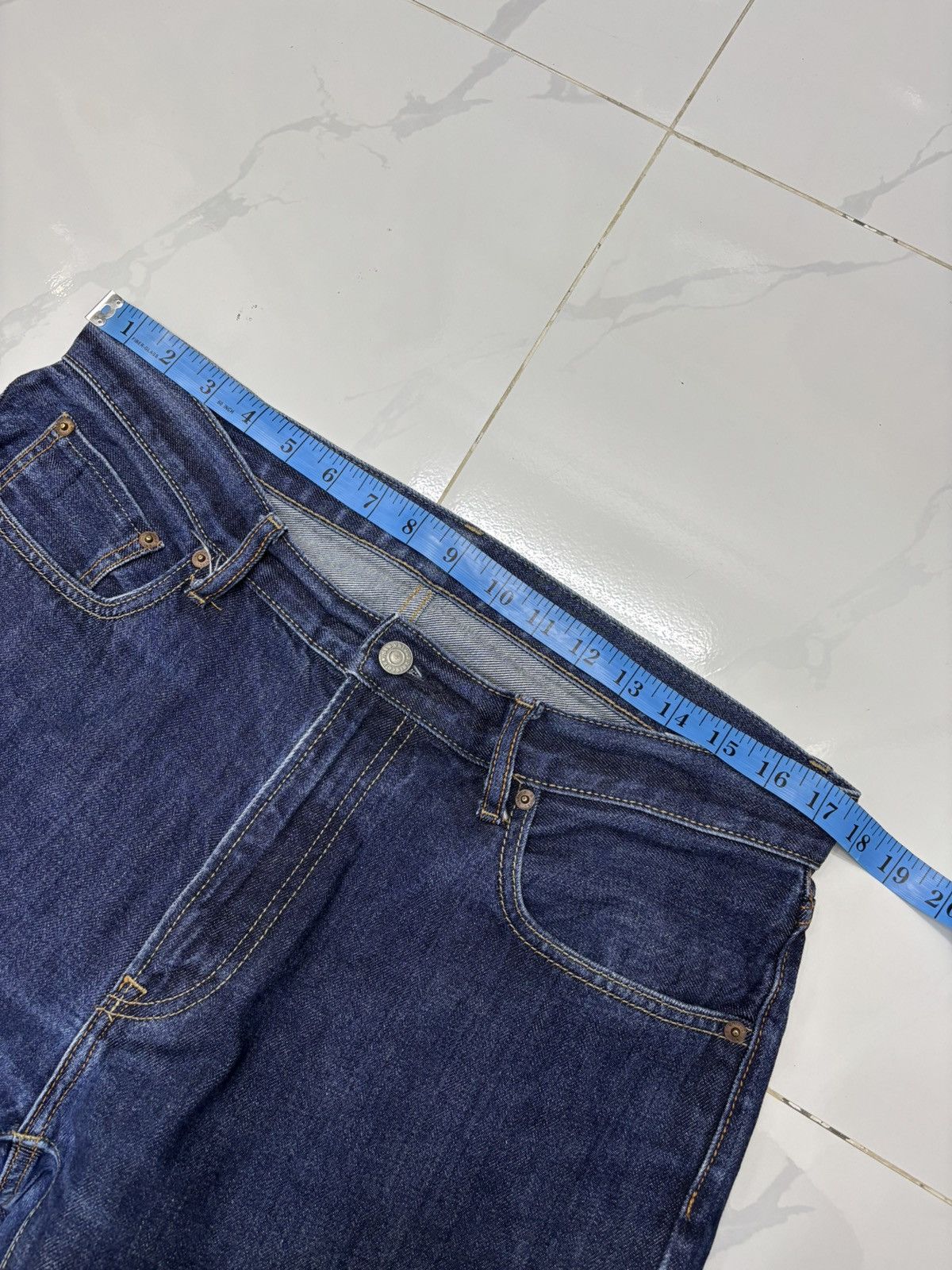 Undercover × Uniqlo Vintage Uniqlo Japan Selvedge Distressed Denim Jeans Size US 35 - 12 Thumbnail
