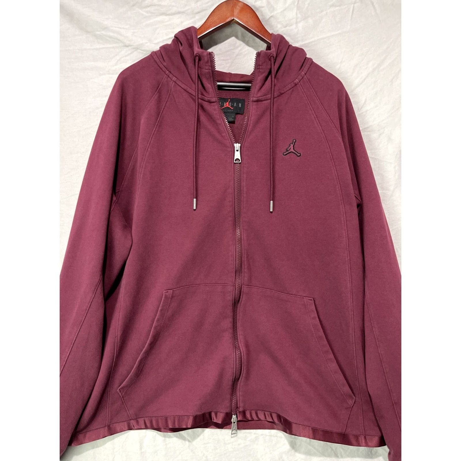 Jordan Brand Air Jordan Jacket Mens XL Purple Essentials Zip Up Hoodie Nike Size US XL / EU 56 / 4 - 2 Thumbnail