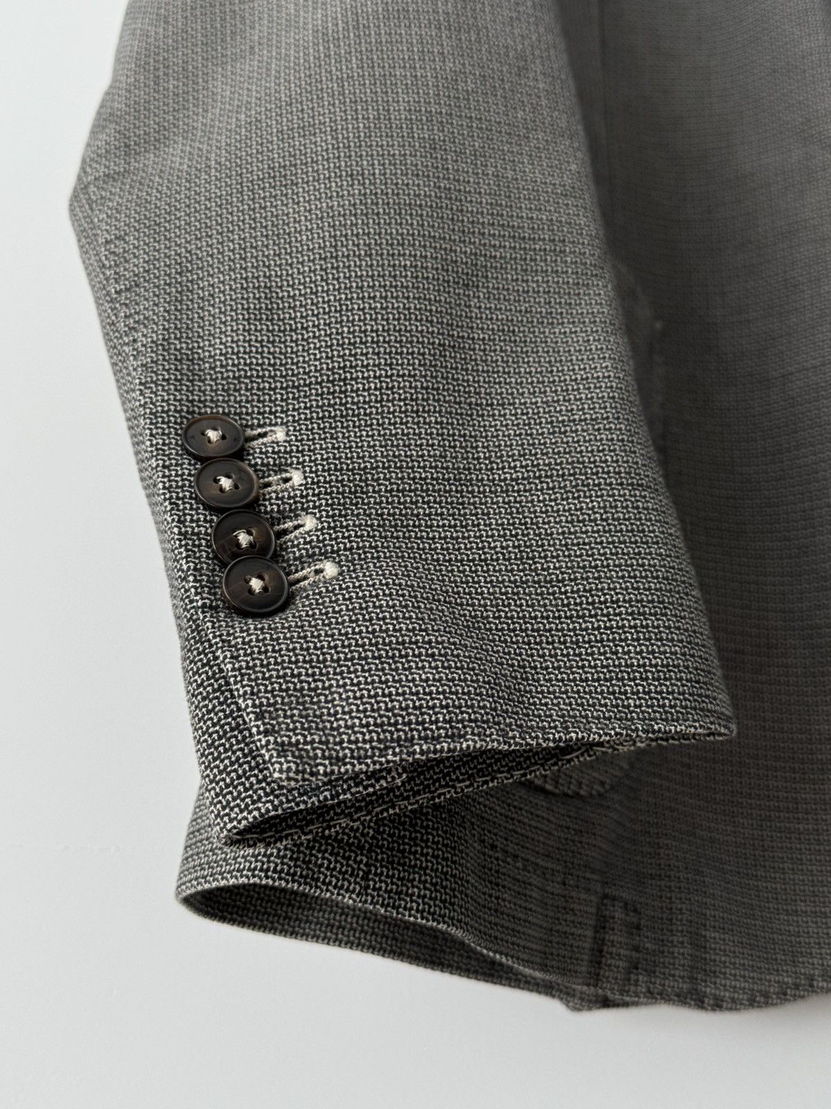 L.B.M. 1911 × Luigi Bianchi L.B.M. 1911 Two Buttons Grey Cotton Sport Jacket Size 44R - 5 Thumbnail