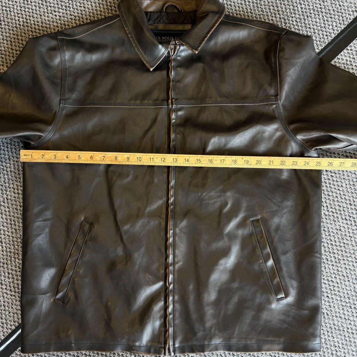 U.S. Polo Assn. US Polo Assn Leather Jacket Size US XL / EU 56 / 4 - 17 Thumbnail