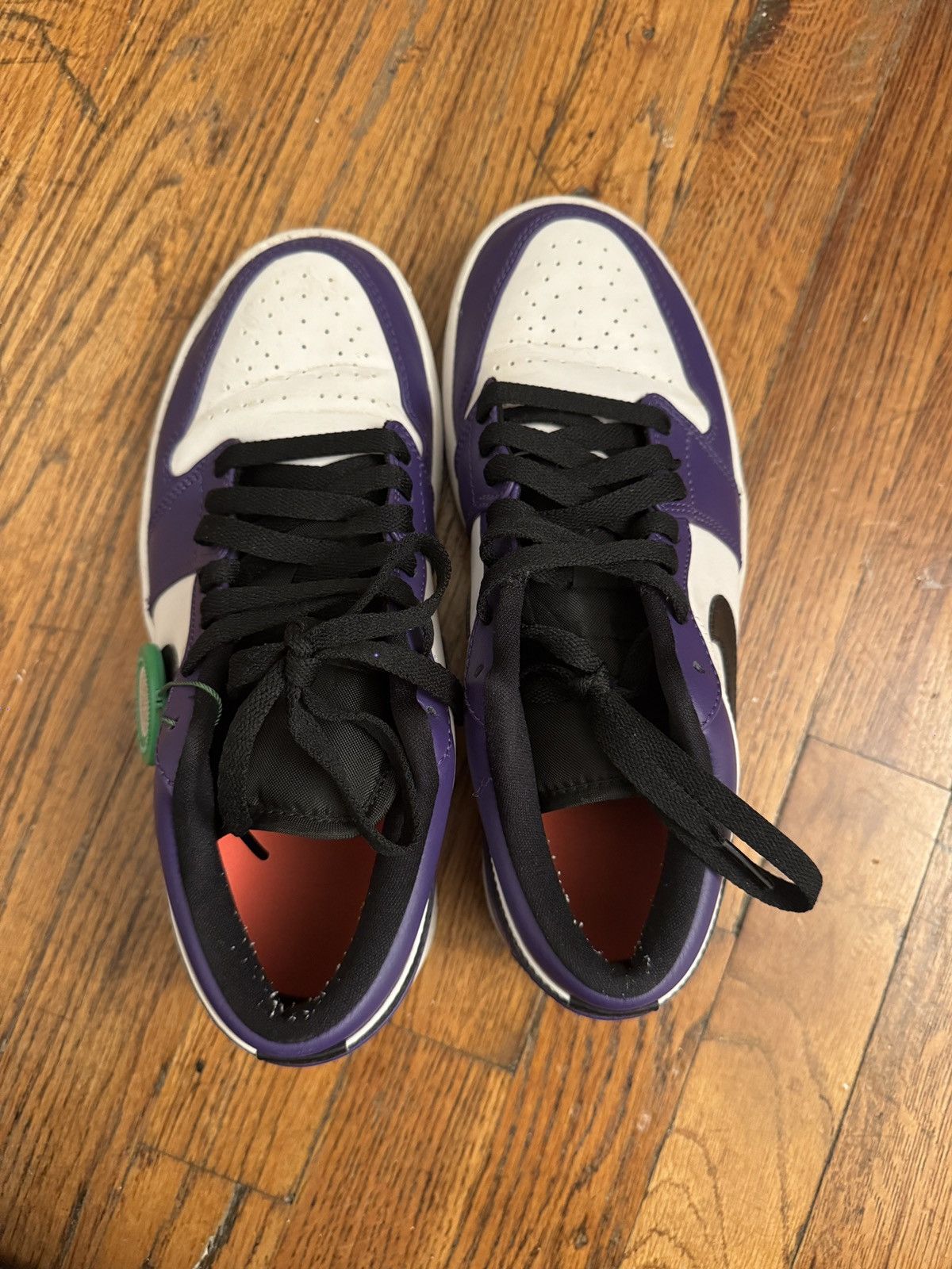 Nike Jordan 1 Low Court Purple White Size US 7 / EU 40 - 1 Thumbnail