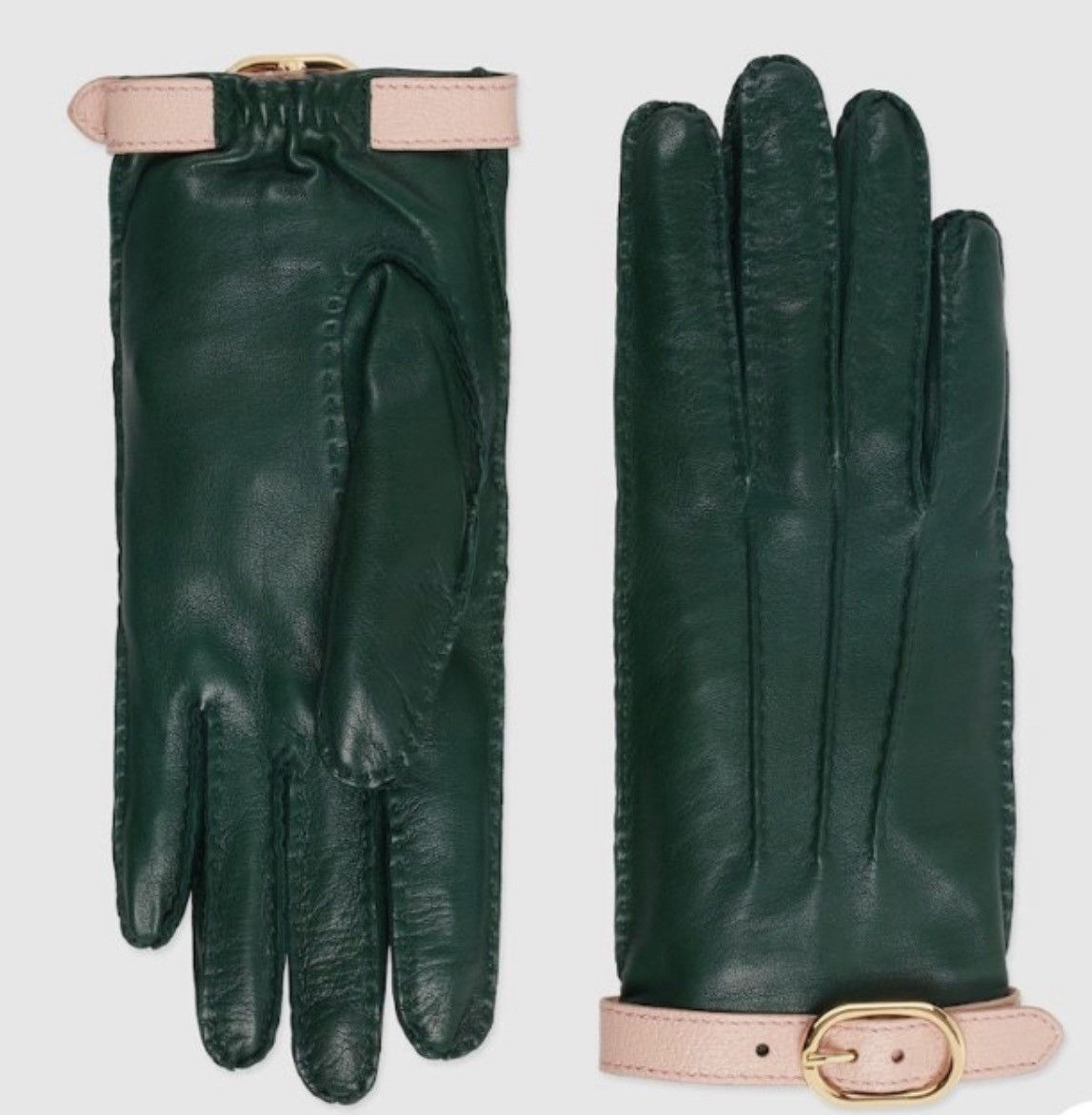 Gucci 🔥Gucci Signature Leather Gloves with buckle Size ONE SIZE - 1 Preview