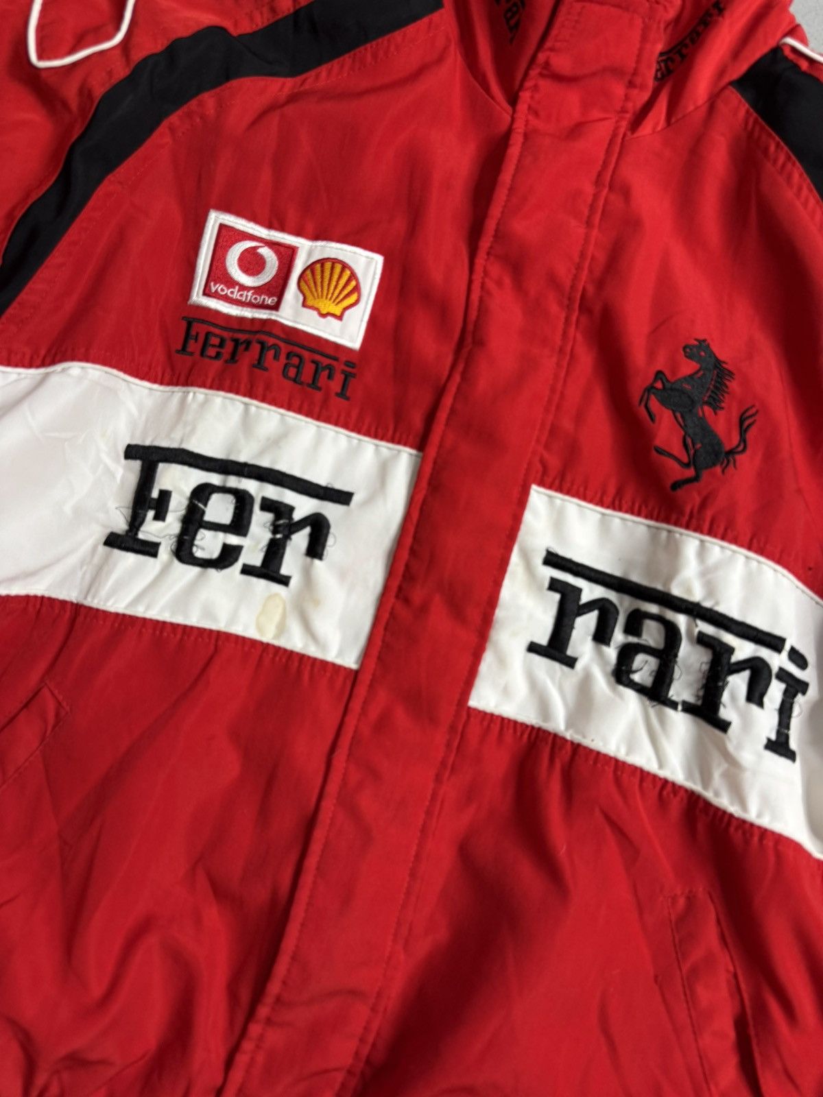 Ferrari × Vintage Vintage Ferrari Bomber Jacket Big Logo F1 Size US L / EU 52-54 / 3 - 3 Thumbnail