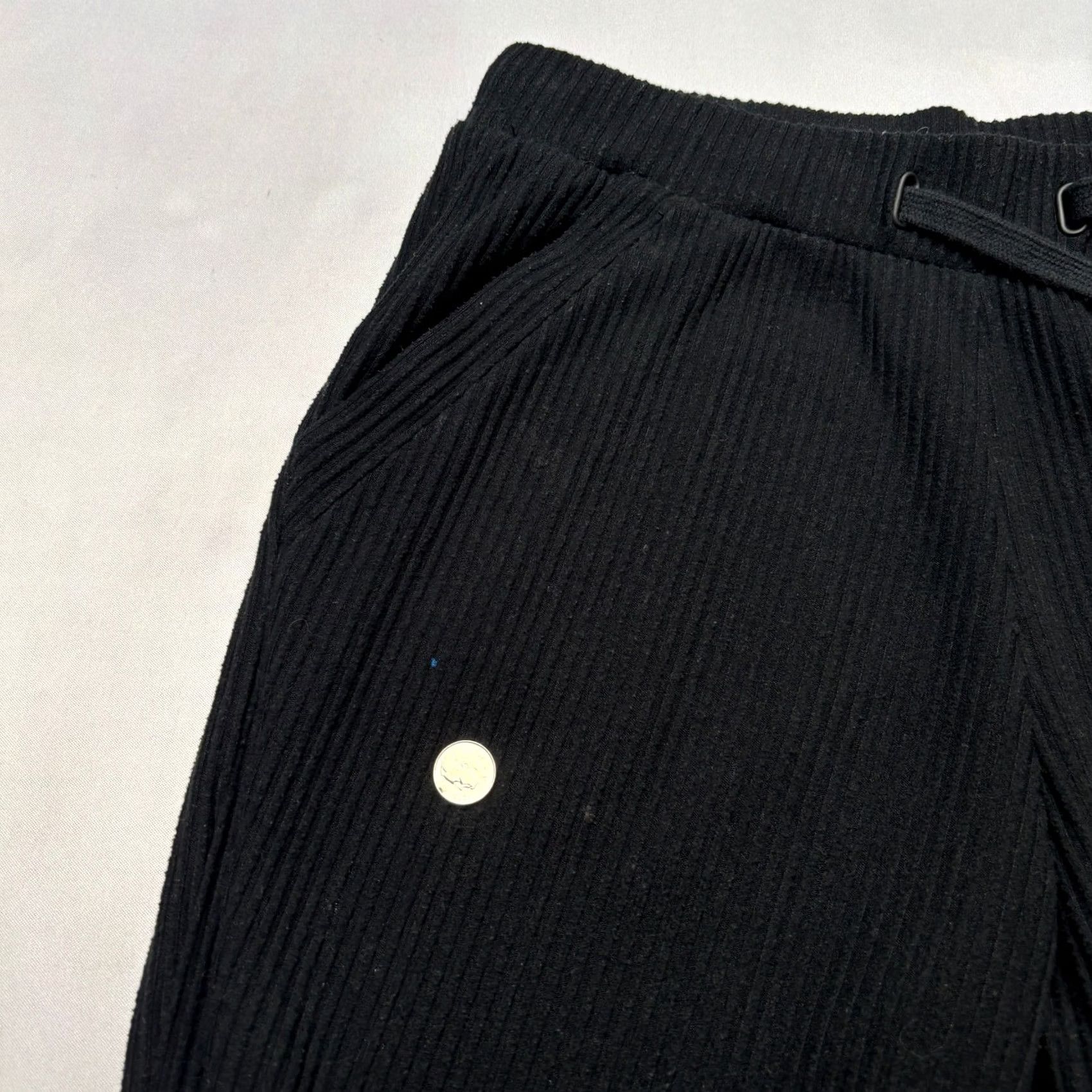 Alo ALO Yoga Muse Rib Knit Tapered Sweatpants Joggers Women’s Medium Lounge M Black Womens Size 32" / US 10 / IT 46 - 7 Thumbnail