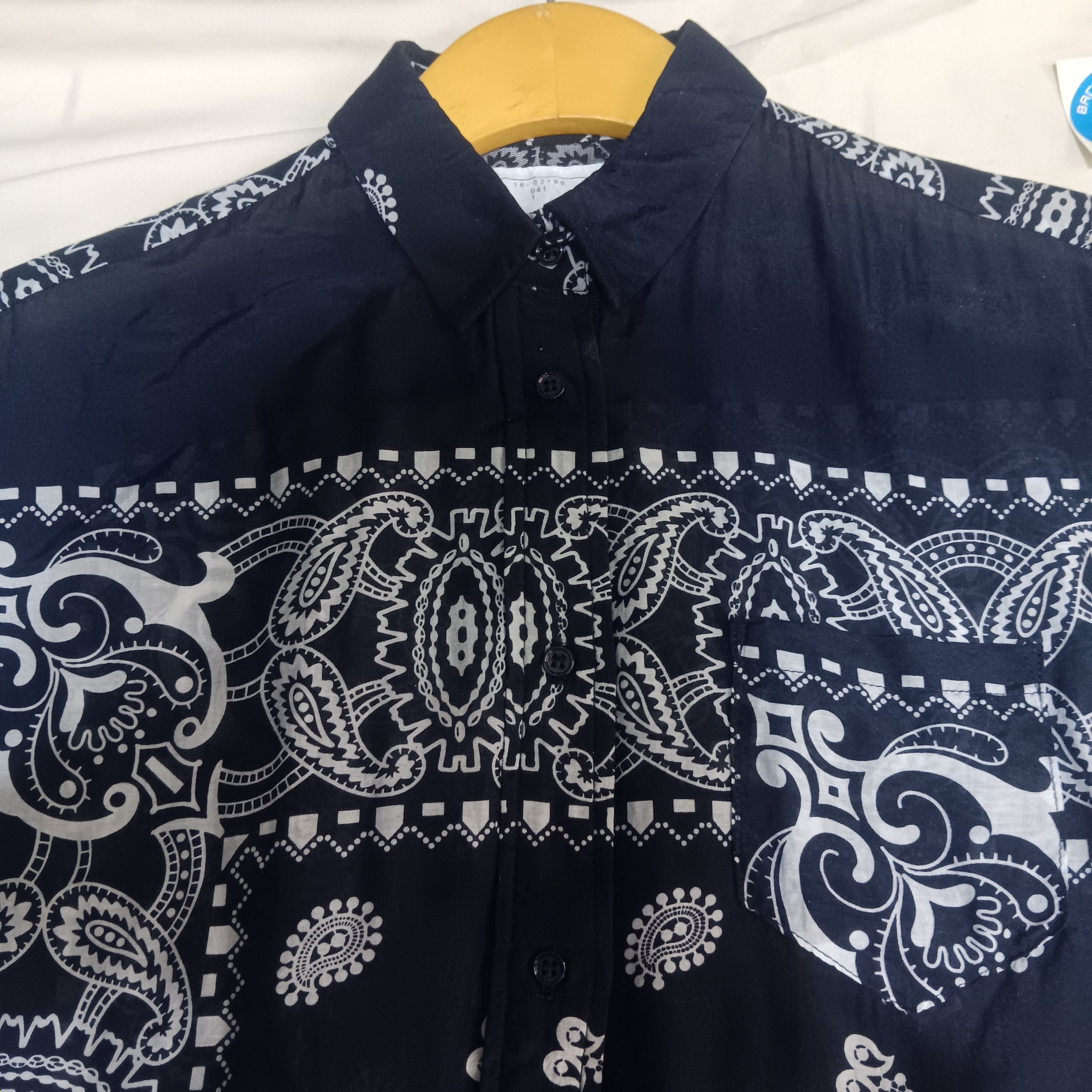 Japanese Brand × Sacai Sacai parsley pattern shirt button Size S / US 4 / IT 40 - 2 Thumbnail