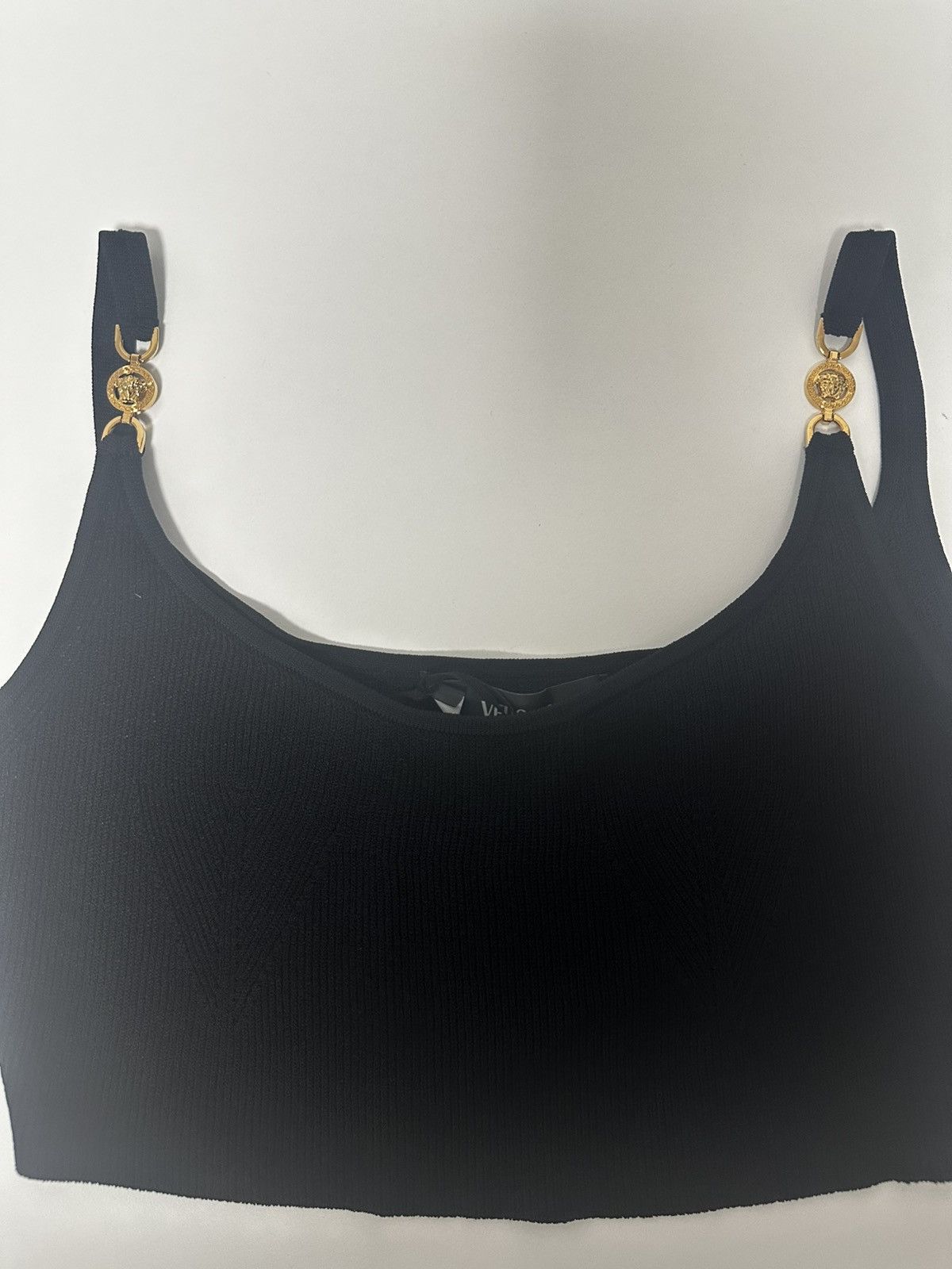 Versace Versace Black Knitted Top Size S / US 4 / IT 40 - 2 Thumbnail